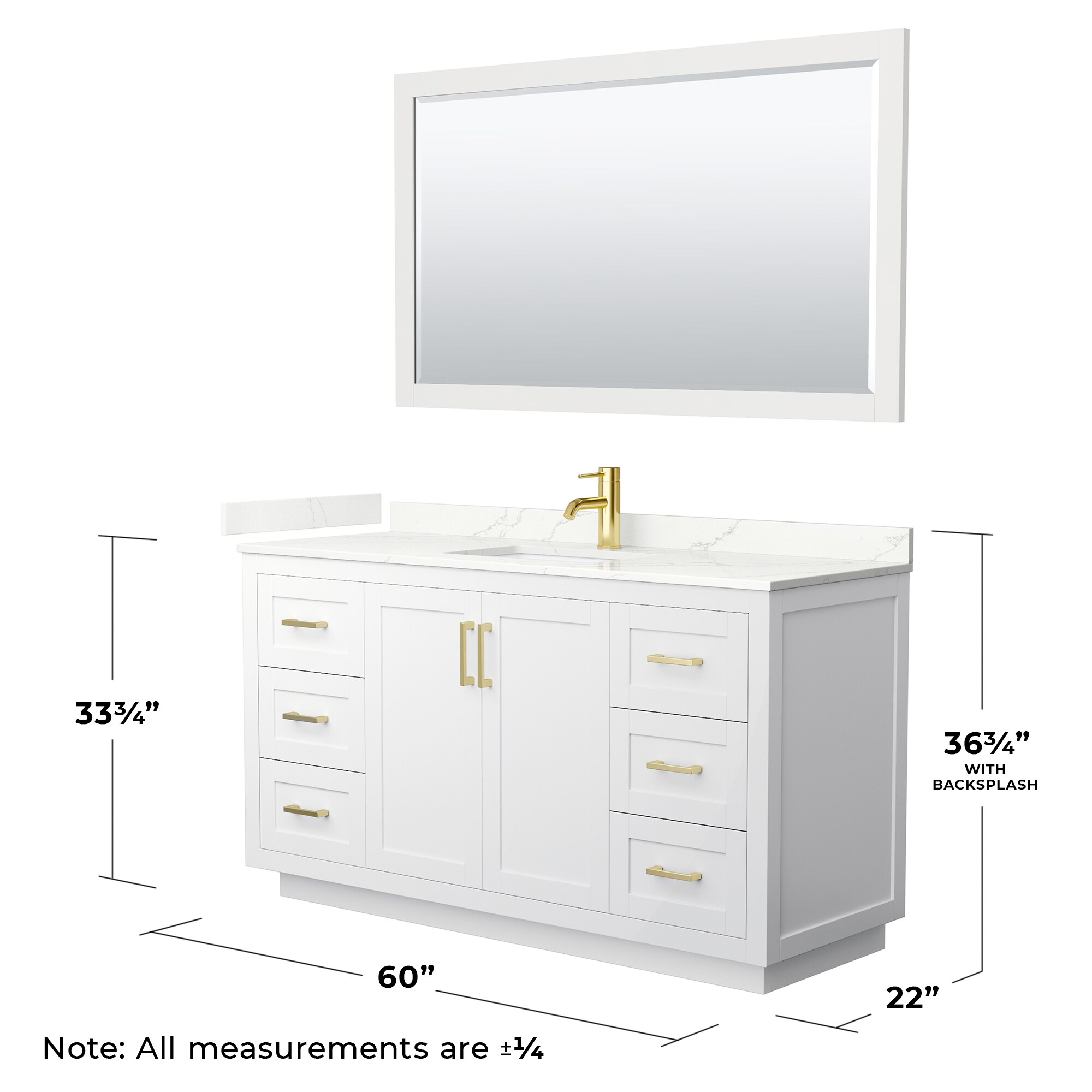 Wyndham Collection WCF292960SWGGTUNSM58 Bath-Vanity-Combo - View #6