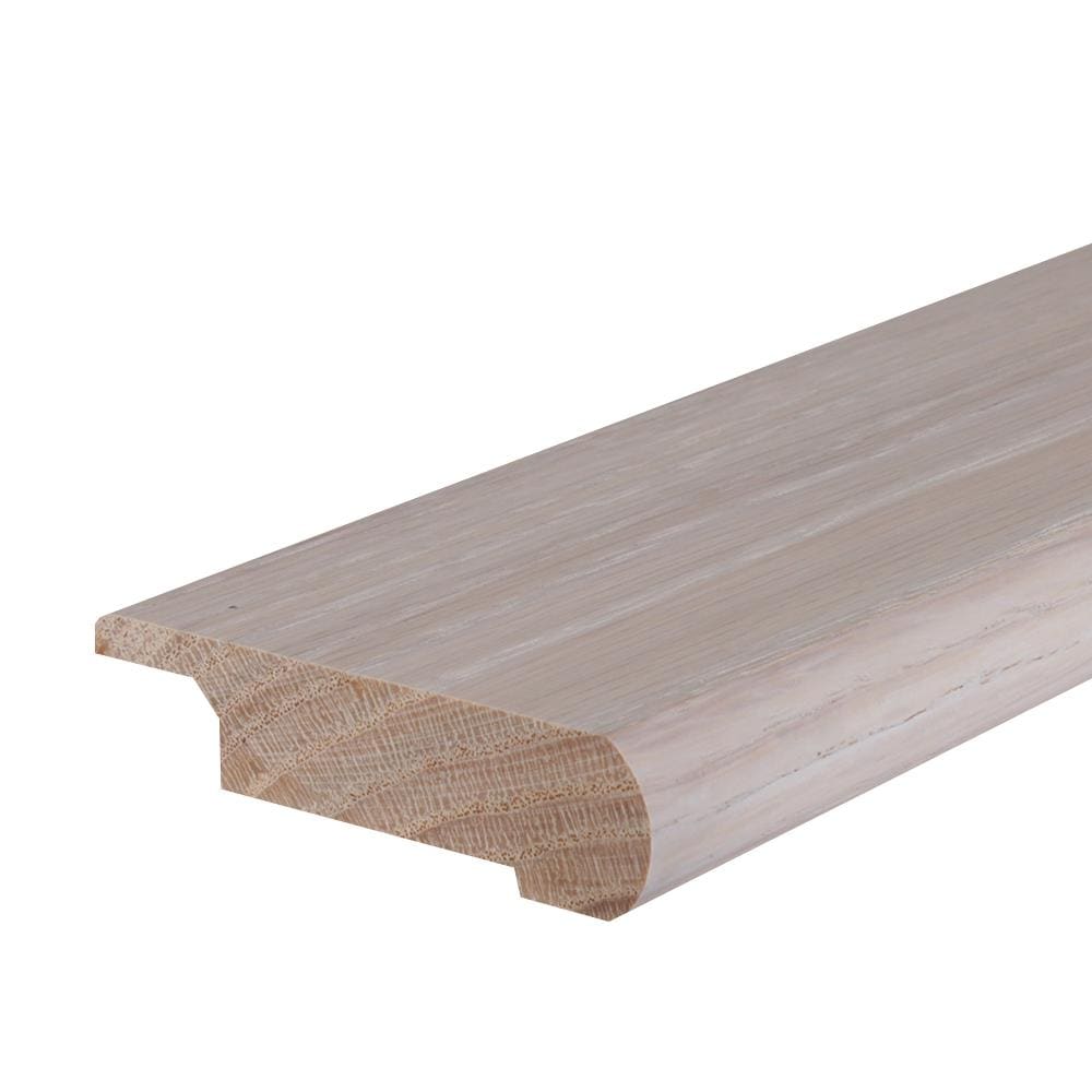 Flexco 1085801 Solid Wood Stair Nose 2.75-in x 78-in x 0.75-in Outer Banks Prefinished Wood Oak Flush Stair Nosing