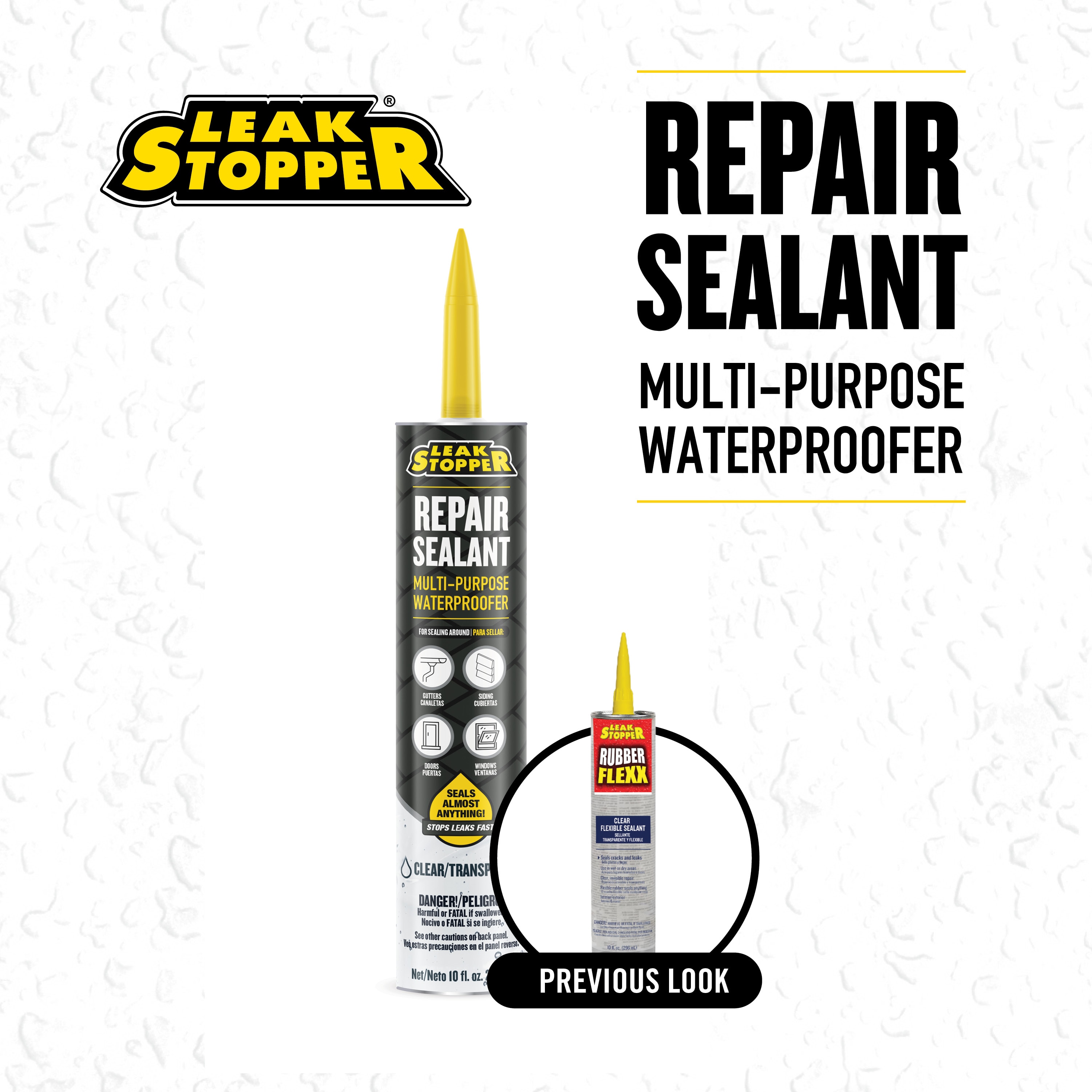 LEAK STOPPER Rubber Flexx 10-oz Waterproof Roof Sealant in the Roof  Sealants department at Lowes.com