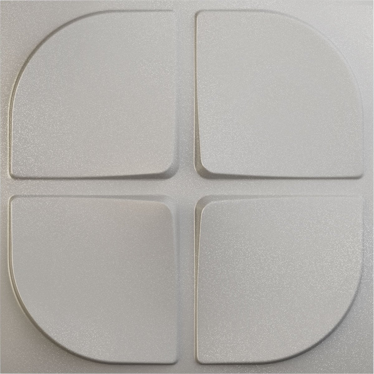 Ekena Millwork WP20X20EUASV 19-5/8-in x 19-5/8-in Embossed Paintable/Stainable Silver PVC Wall Panel (