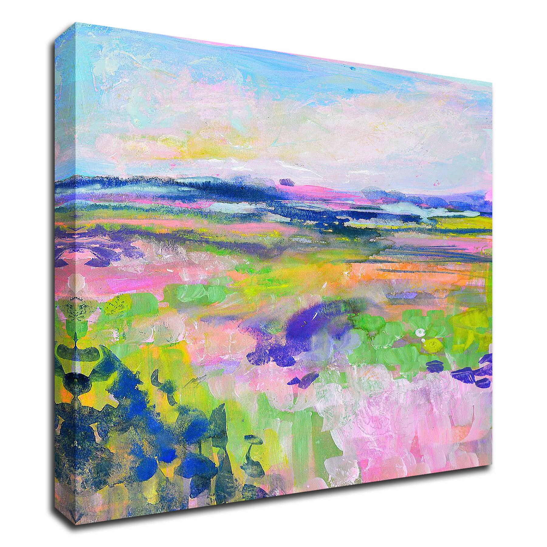 Tangletown Fine Art Colourful Land I Ta Marrison 18-in H x 14-in W ...