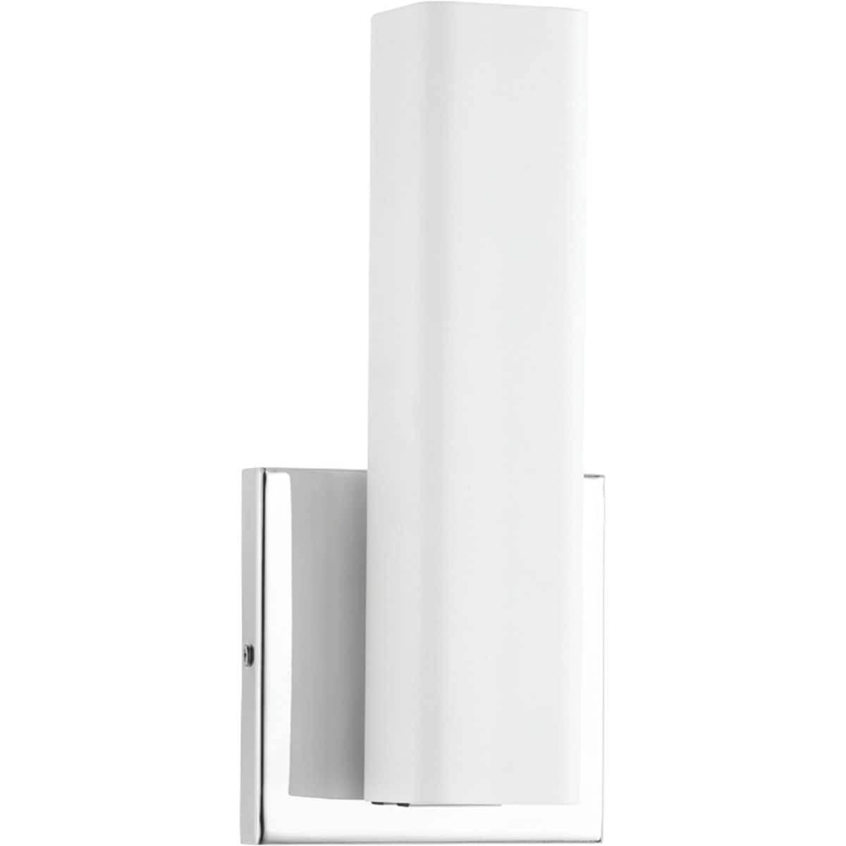 Progress Lighting P710049-015-30 Beam LED 4.75-in W 1 -Light Polished Chrome Integrated LED Wall Sconce