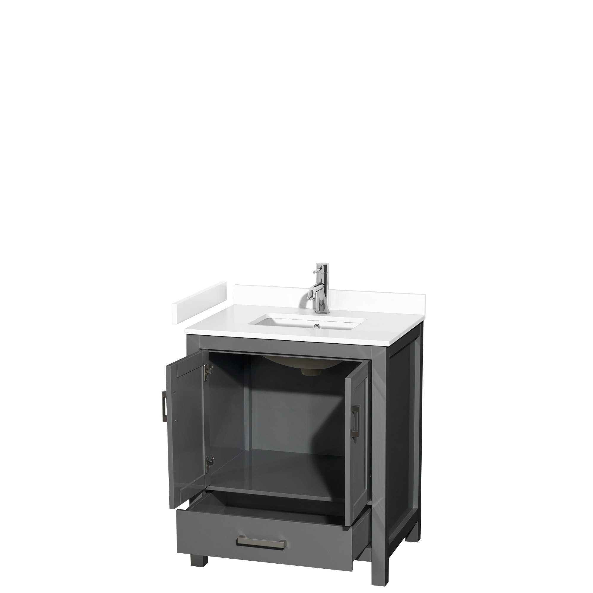 Wyndham Collection WCS141430SKGWCUNSMXX Bath-Vanity-Combo - View #2