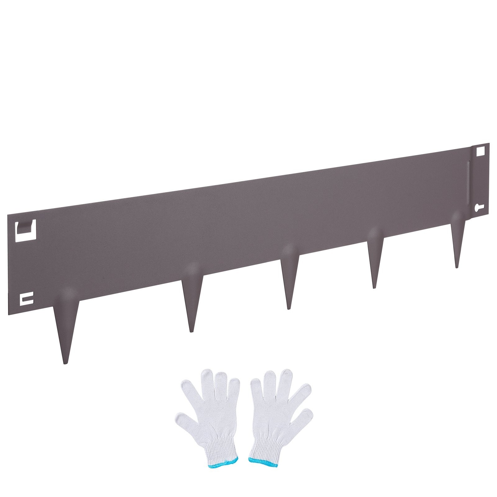 GIVIMO 39-in L x 5-in H Steel Garden Edging 5-Pack Bendable Metal Landscape Border for Yard Lawn Pathway