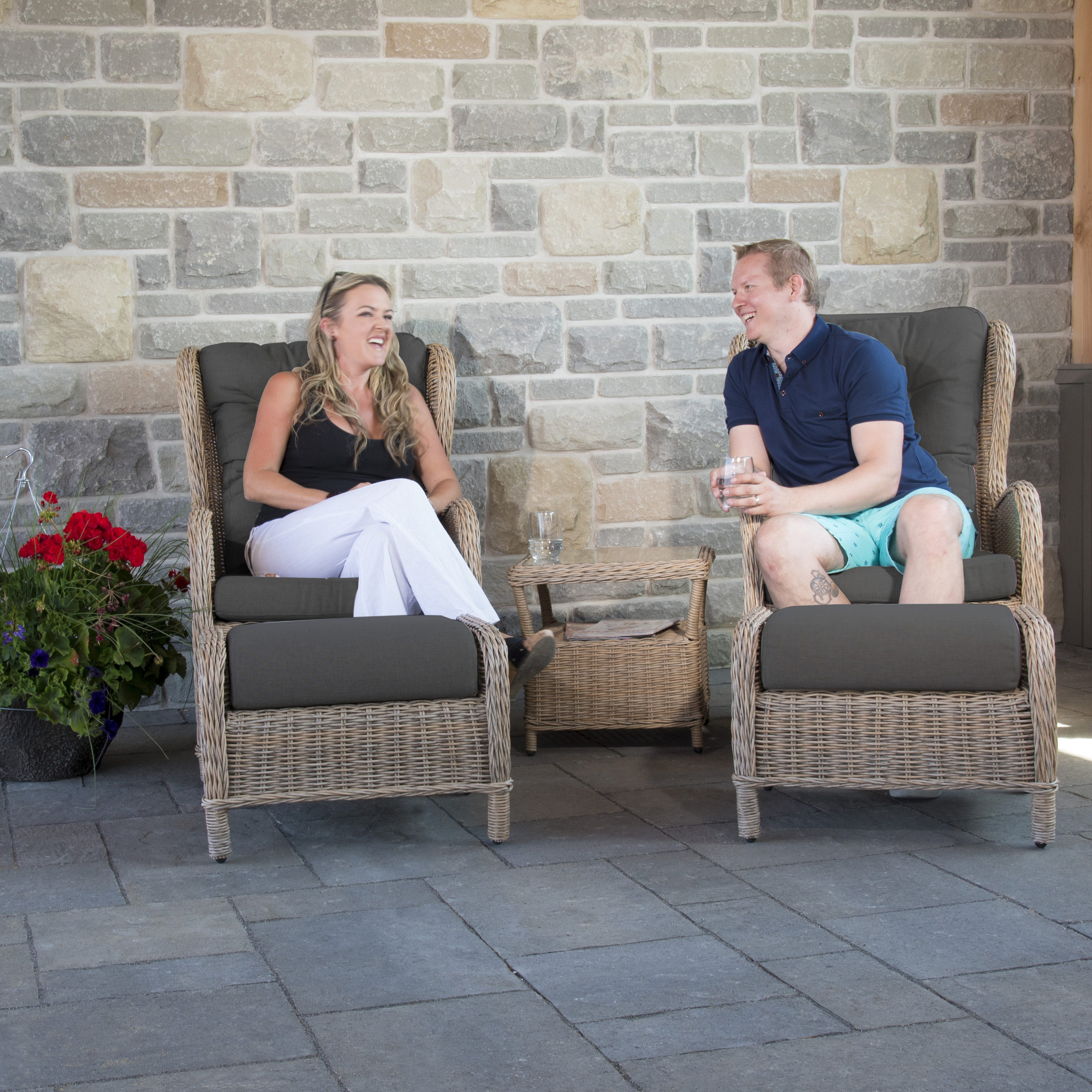 Vivere SOUC5-DG Patio-Conversation-Sets - View #2