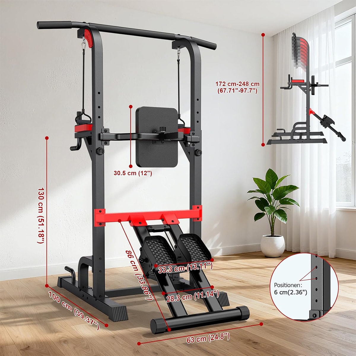 pooboo C96701 Pull-up-Push-up-Bars - View #9