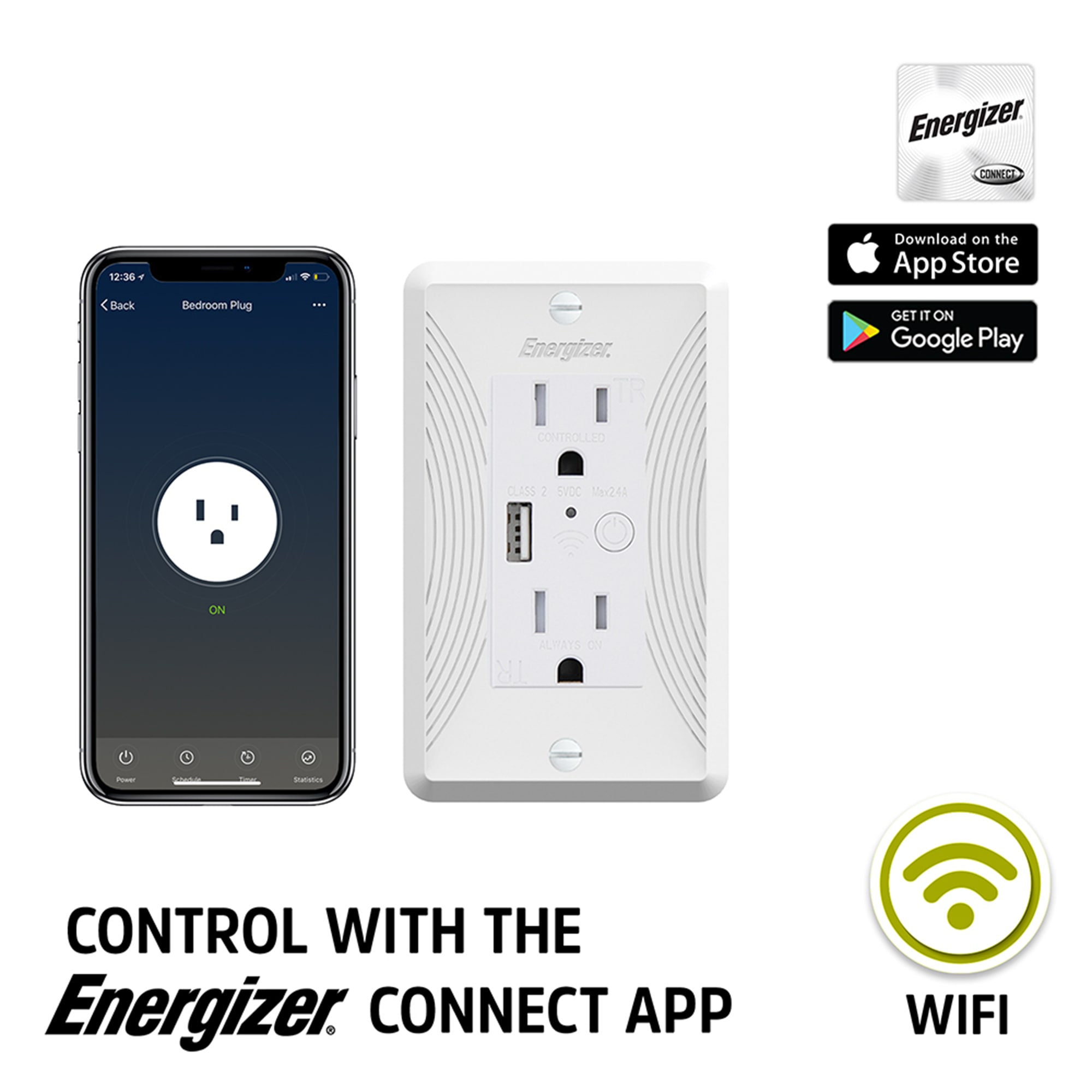 Energizer Connect EWO3-1001-WHT receptacles - View #4
