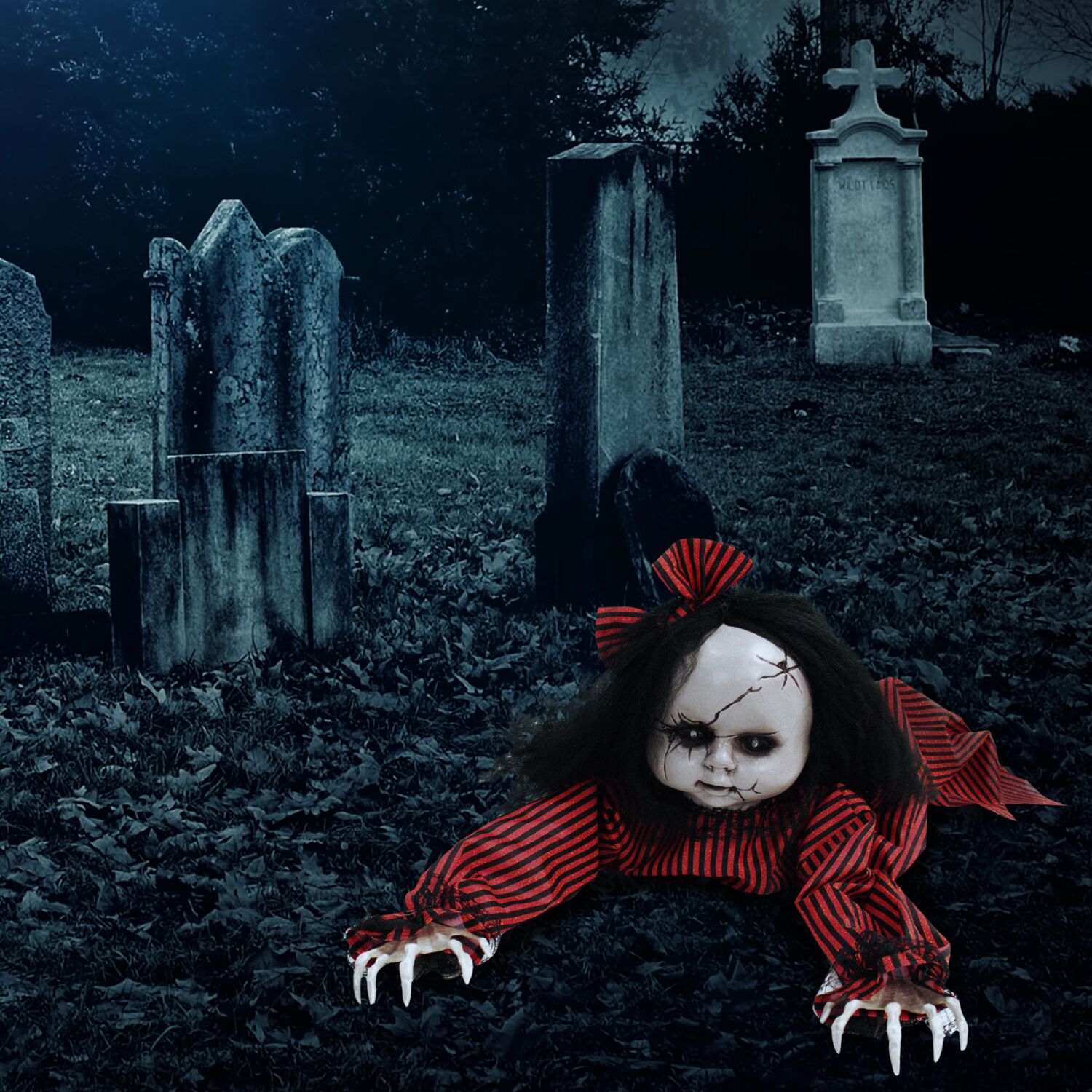 Haunted Hill Farm HHGBGIRL-2LSA Halloween-Animatronics - View #11