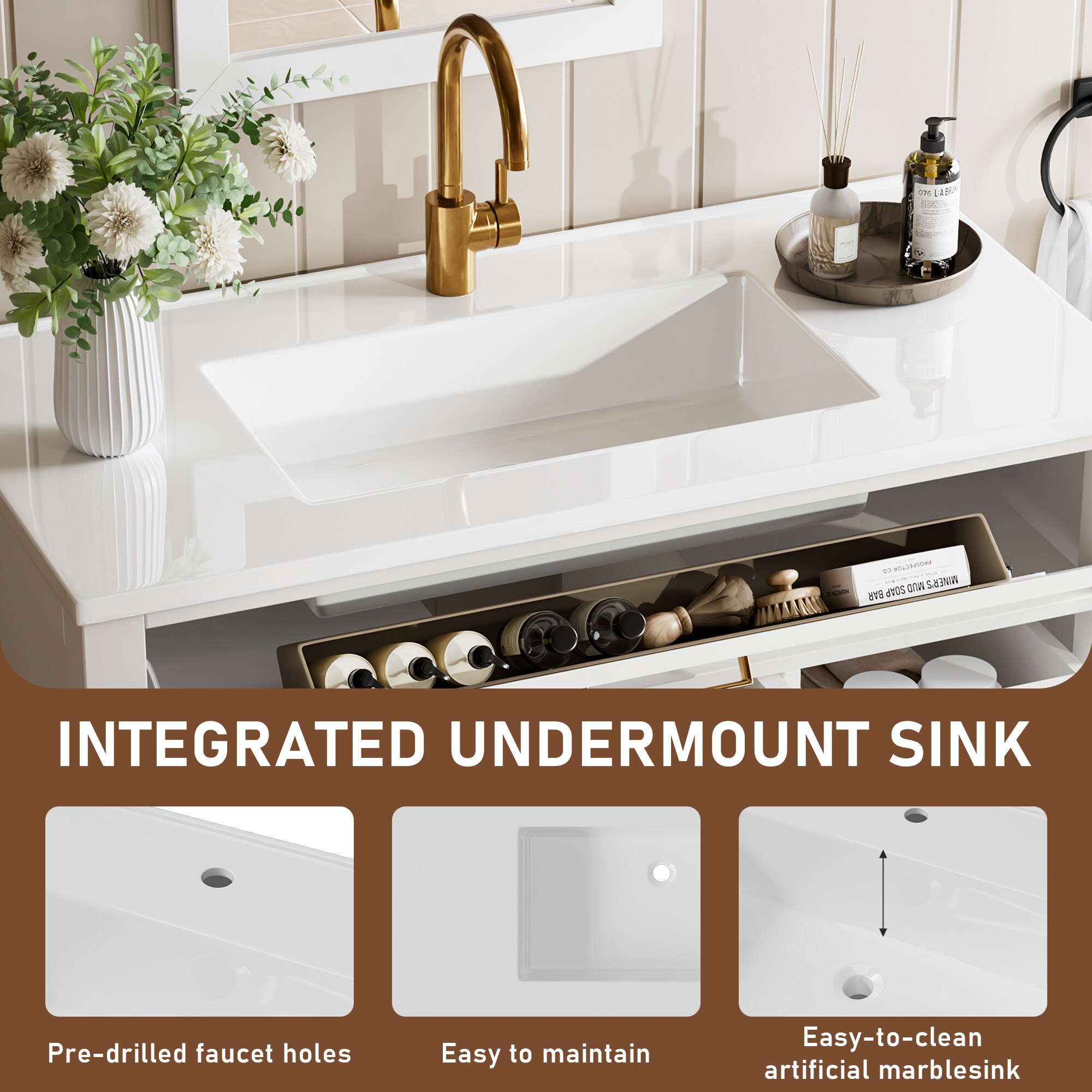 JEAREY 36JY-WT Bath-Vanity-Combo - View #7