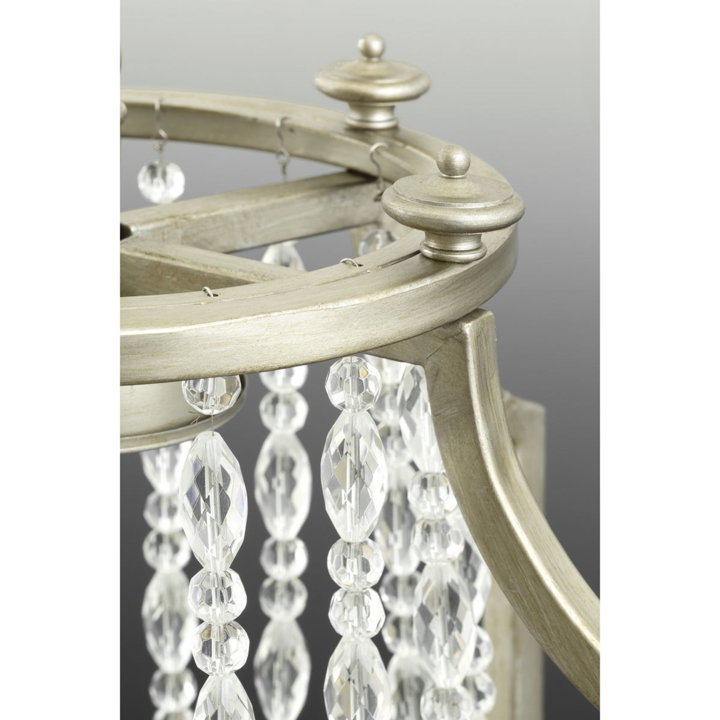 Progress Lighting Desiree Silver Ridge Glam Linear Kitchen Island Light