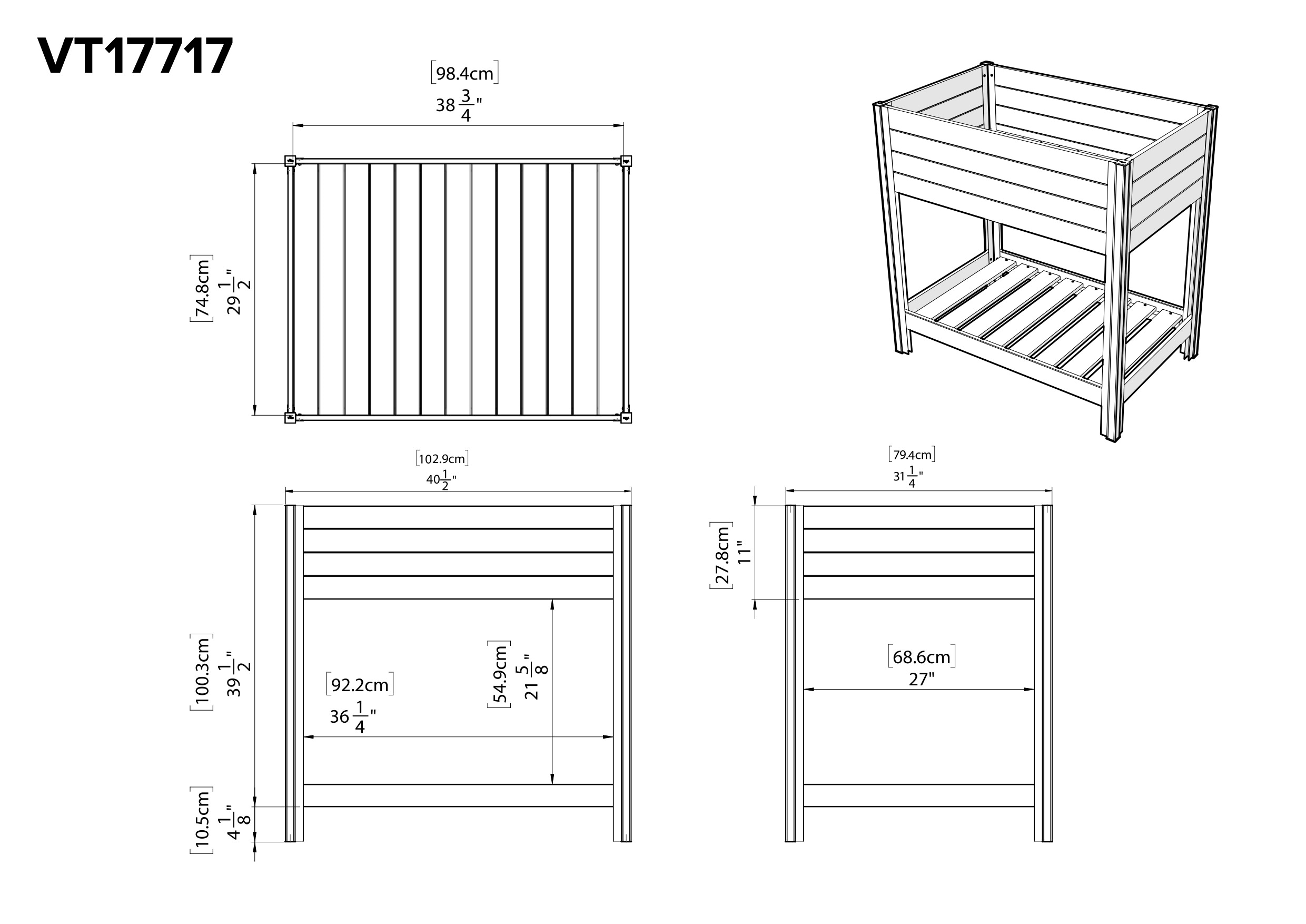 Vita VT17717 Planter-Window-Box - View #17
