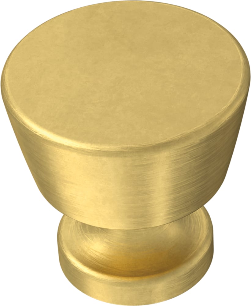 Brainerd Pedestal 1-1/8-in Modern Gold Round Cabinet Knob in the