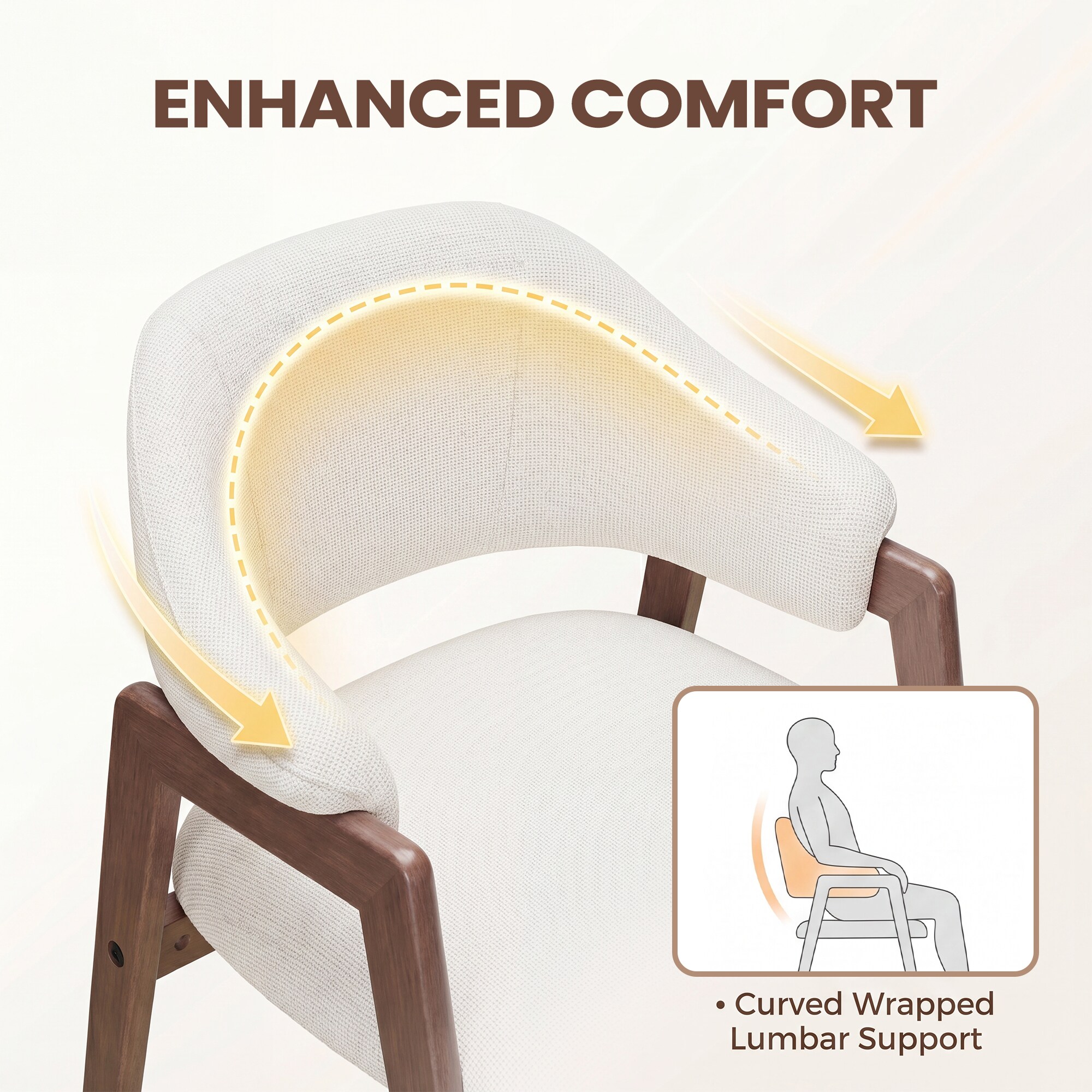 ViviHav LS-DCW14-OAT-FB-2B Dining-Chairs - View #6