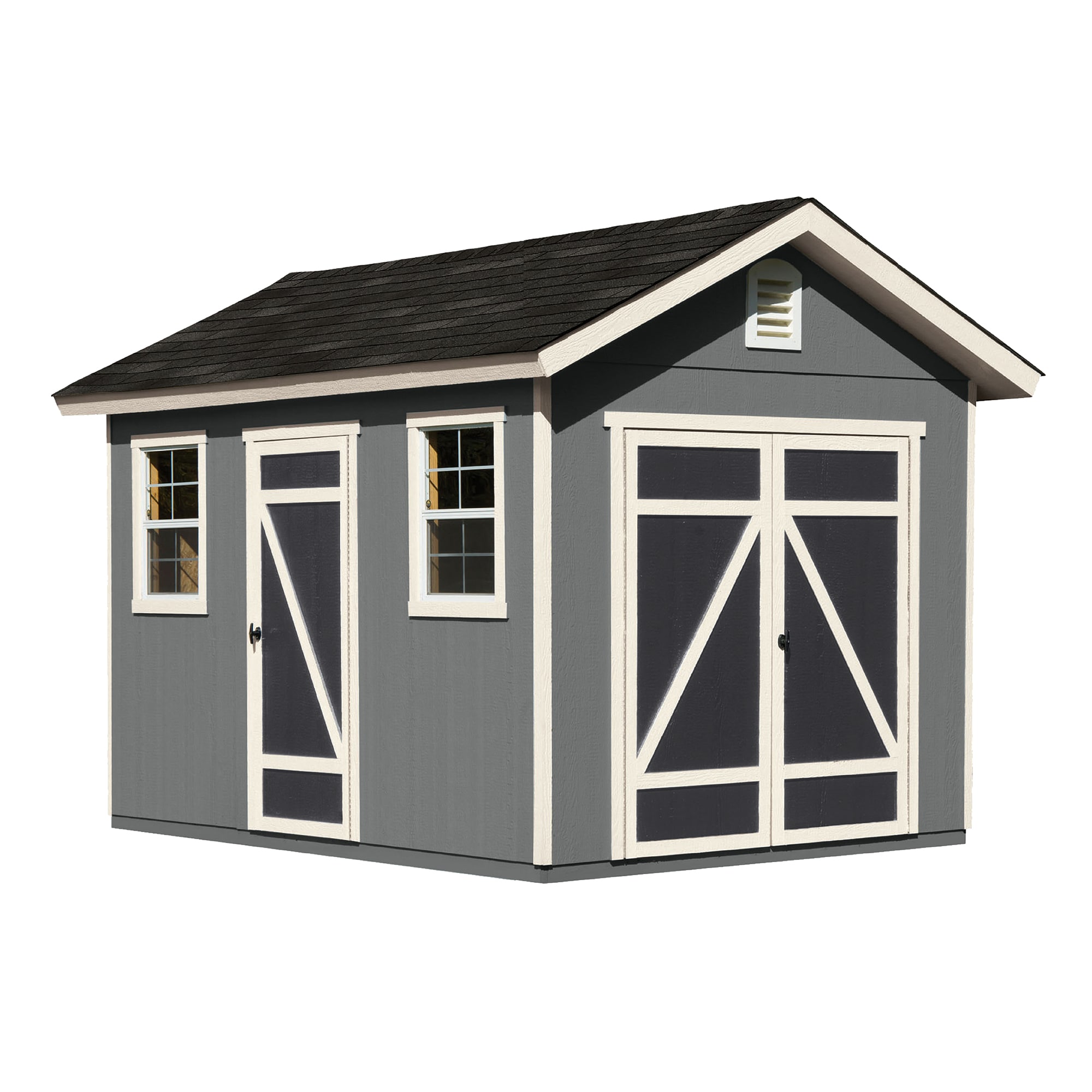 Heartland Hillsdale 8ft x 12ft Gable Style Wood Outdoor Storage Shed