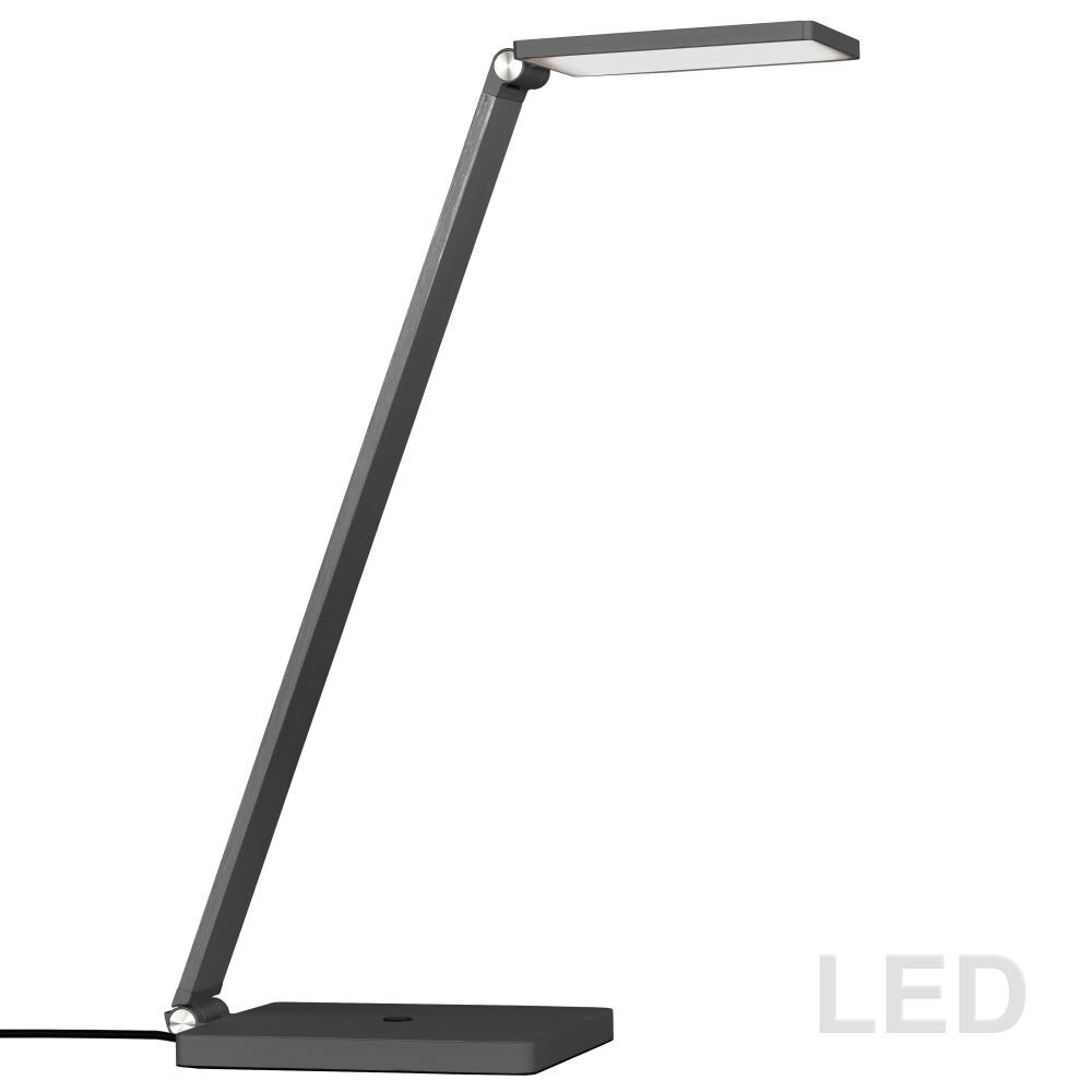Dainolite 171LEDT-GM 17.25-in Gunmetal LED Downbridge Table Lamp