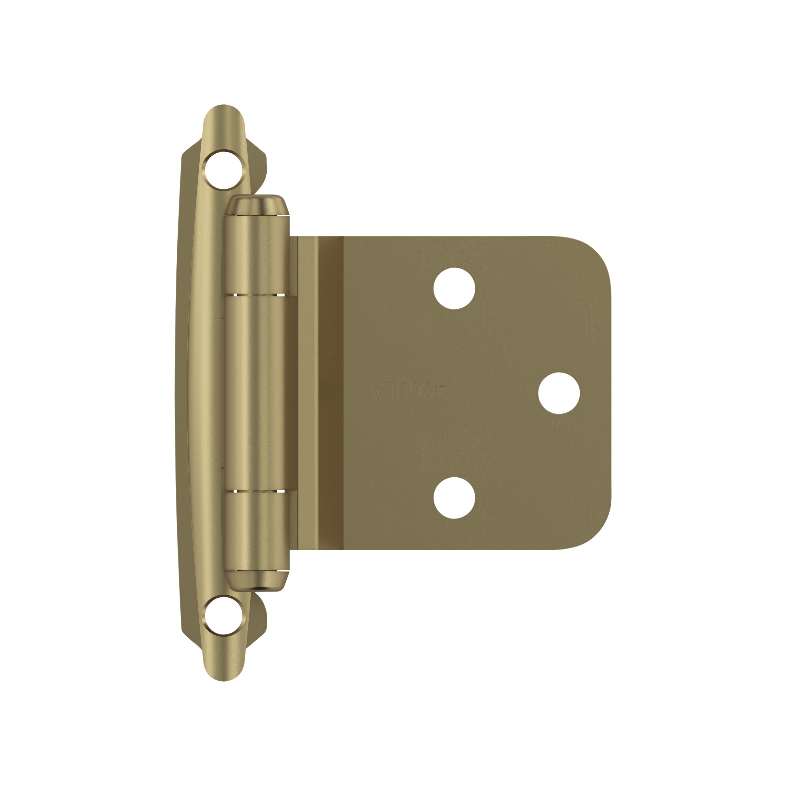 Amerock BPR7630BBZ 180-Degree Adjustable Overlay Overlay Surface Self-Closing Golden Champagne Cabinet Hinge , 1 Pairs ( 2 -Pieces)