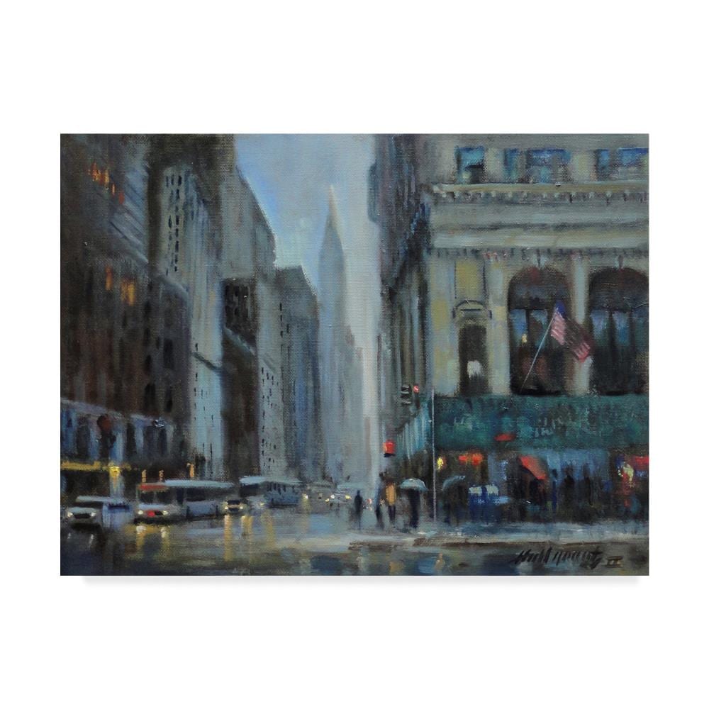 Trademark Fine Art ALI35522-C1419GG Framed 14-Inches H x 19-Inches W Cityscape Canvas Print