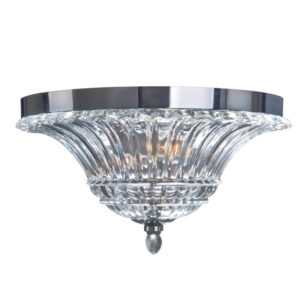 Elegant Designs FM1002-CHR 2.0 -Light 14.0-in Chrome Flush Mount Light