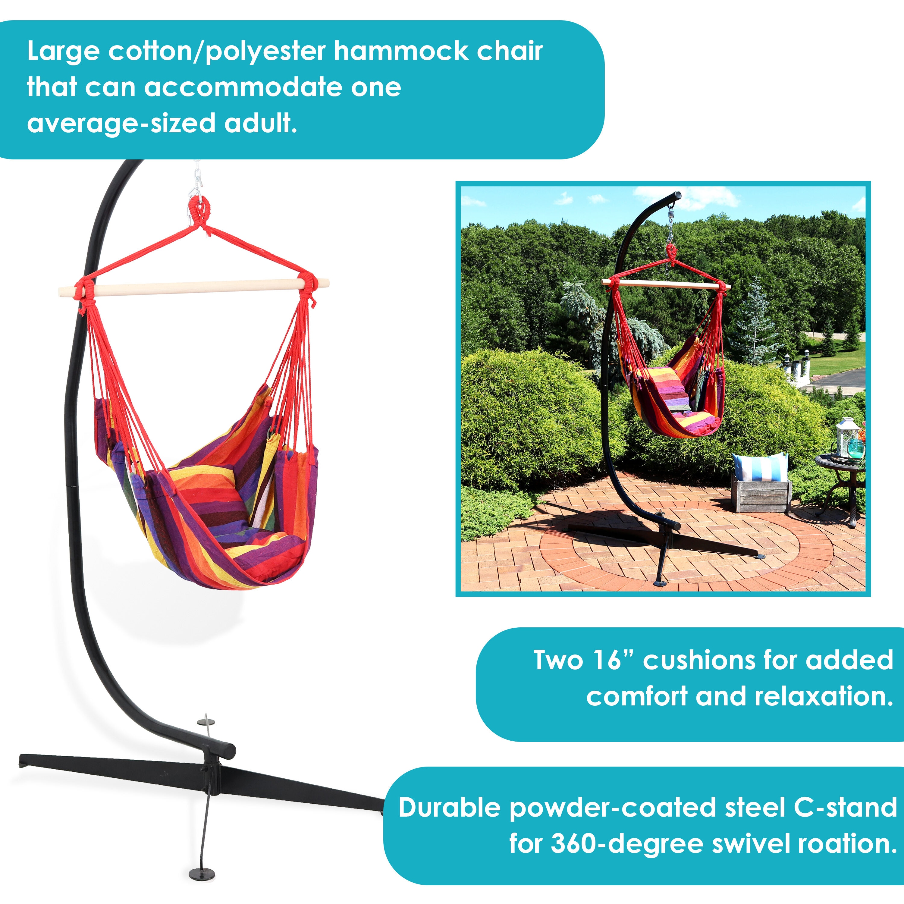 Sunnydaze Decor LY-HCS-SS-COMBO hammocks - View #4
