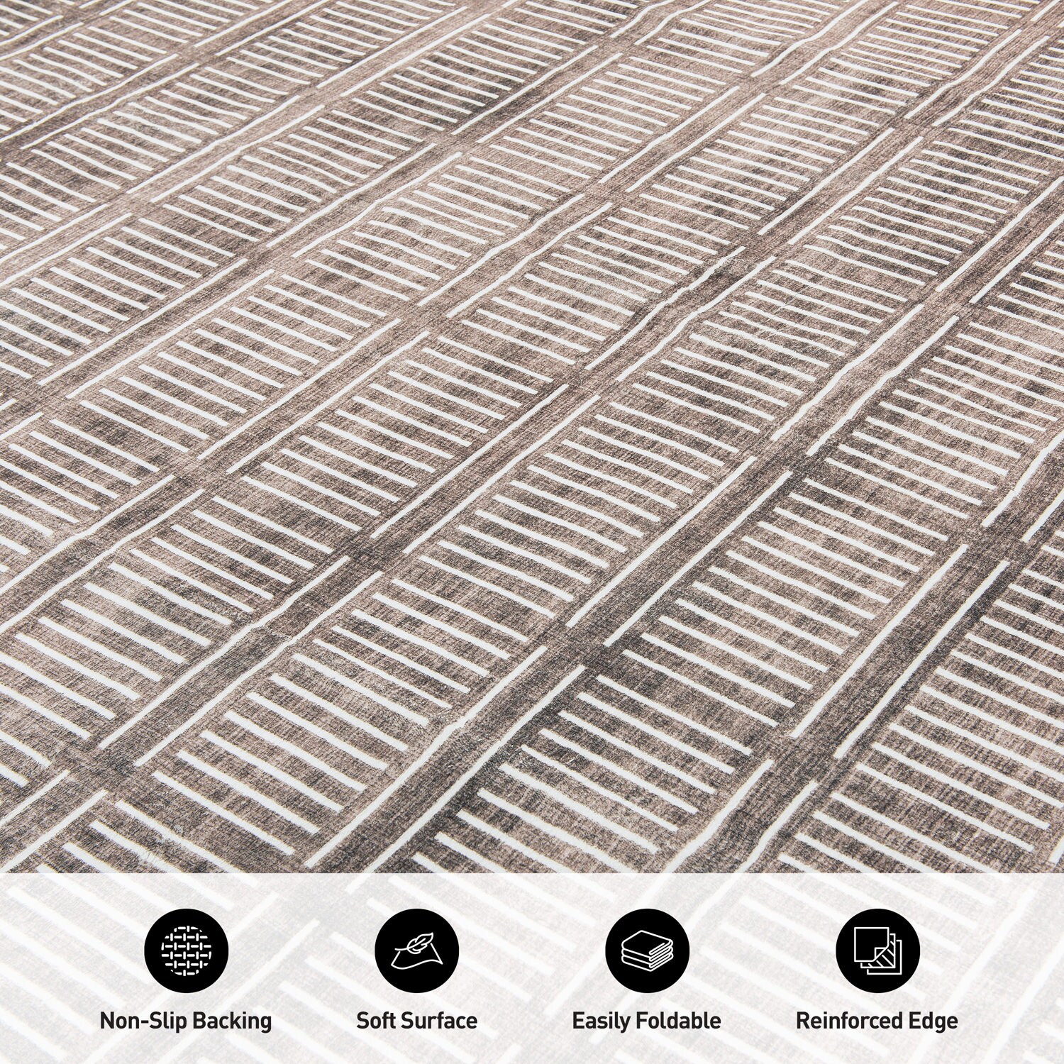 World Rug Gallery WR68BROWN8X10 rugs - View #6