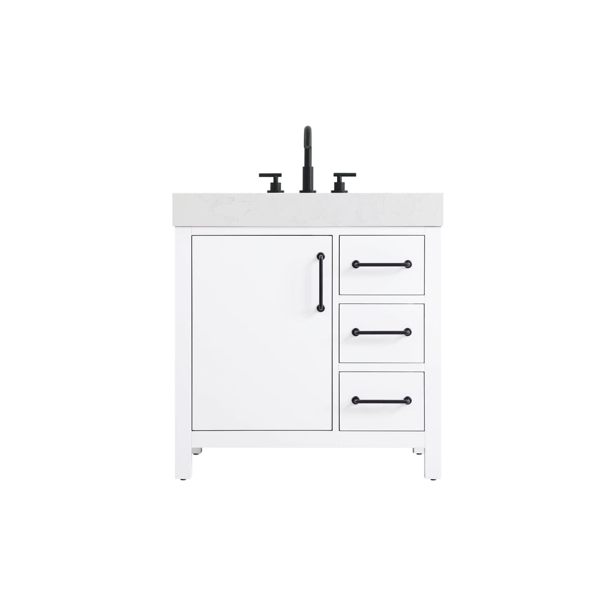 Simply Living Home - Nolan 32 inch Single Bathroom Vanity in White