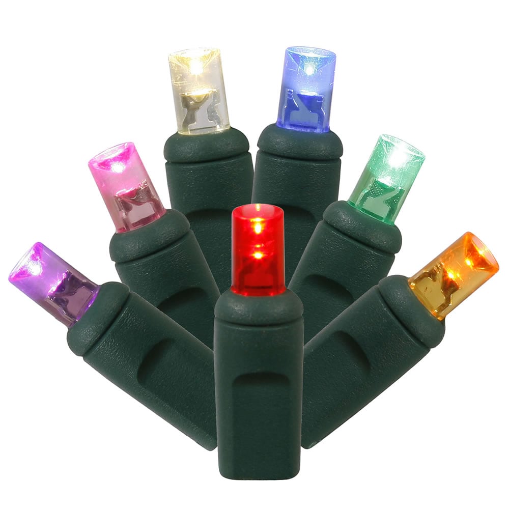 Vickerman X6G6100 100-Count 50-ft Multicolor LED Plug-In Indoor Christmas String Lights