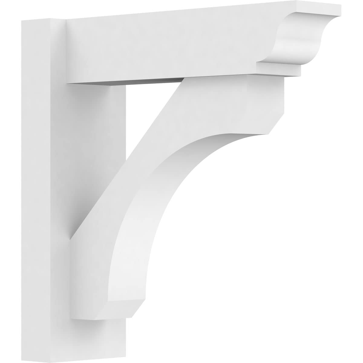 Ekena Millwork OUTP05X16X16LEC01 5-in W x 16-in D x 16-in H Legacy Architectural Grade PVC Outlooker with Traditional Ends