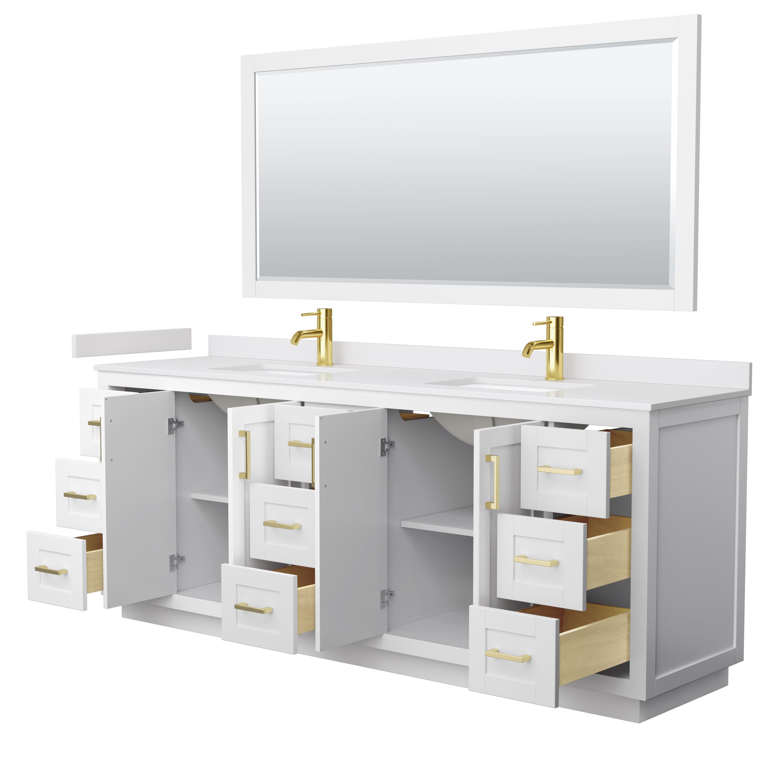 Wyndham Collection WCF292984DWGWCUNSM70 Bath-Vanity-Combo - View #3