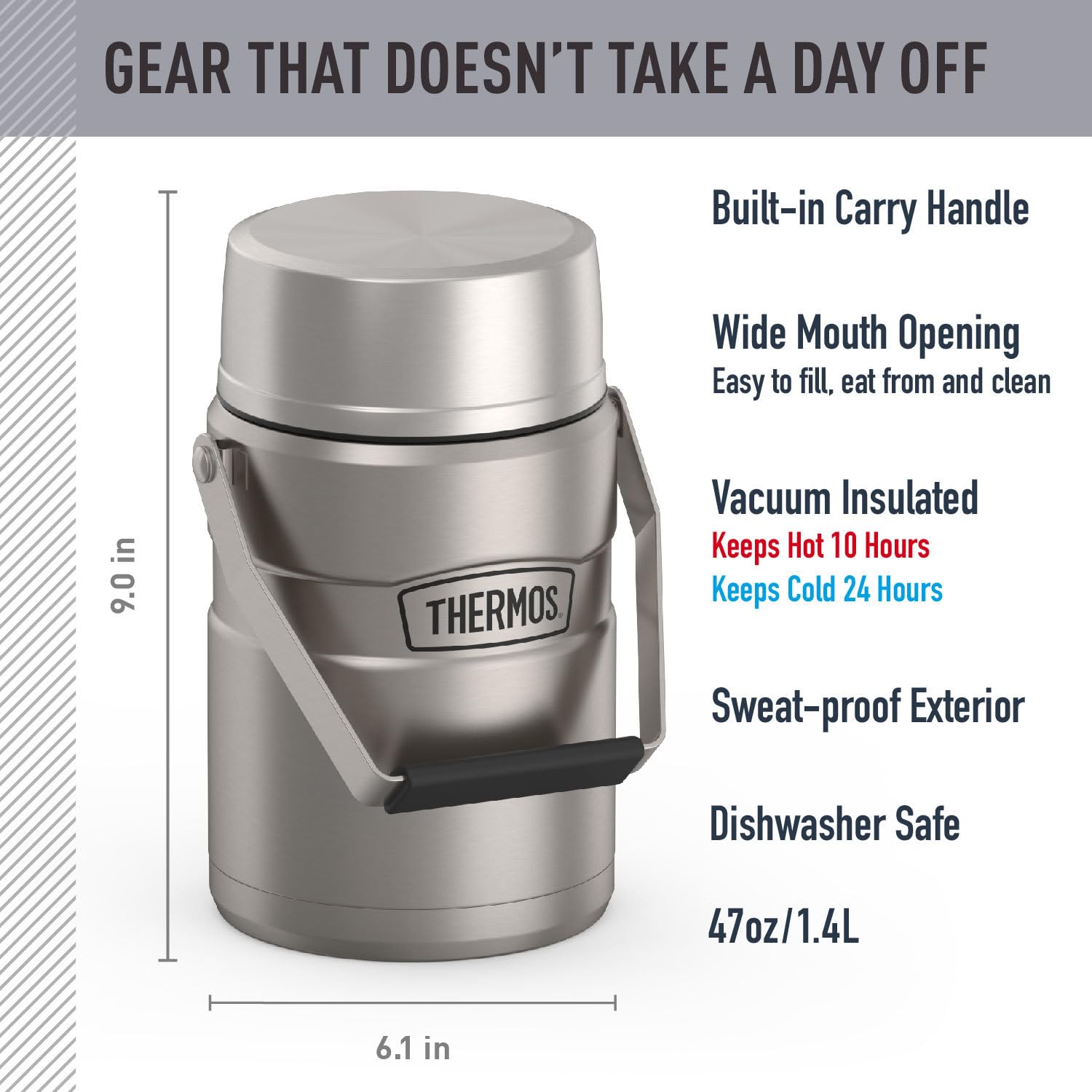 Thermos Stainless King Food Jar - Thumbnail 3