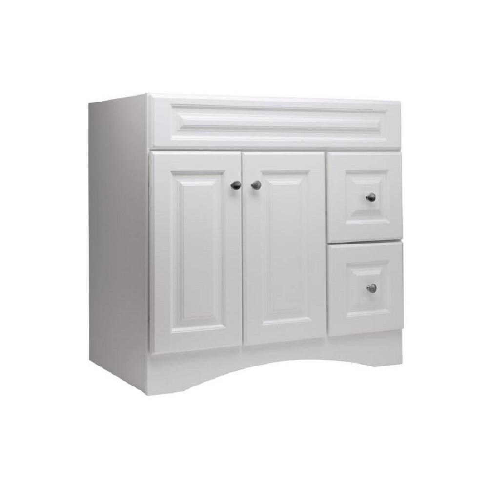 Style Selections Northrup 36 In White Bathroom Vanity Base Cabinet