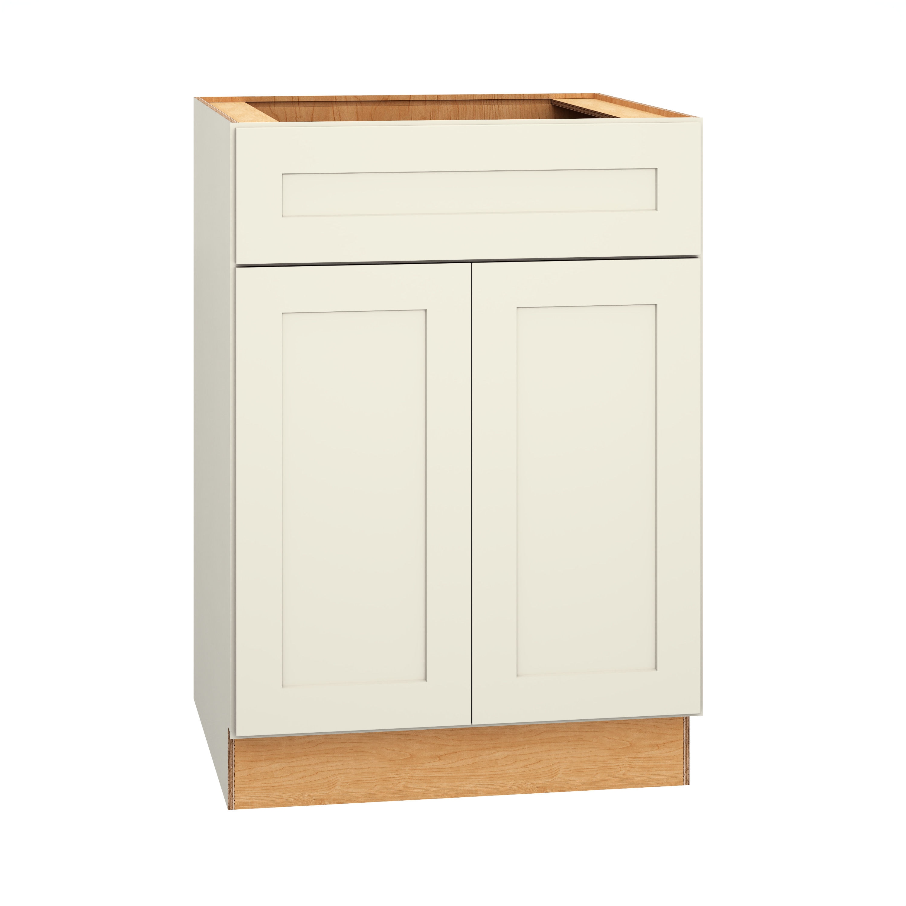 Diamond Express Jamestown 24-in W x 34.5-in H x 24-in D Steam Painted Sink Base Fully Assembled Plywood Cabinet Recessed Panel Shaker