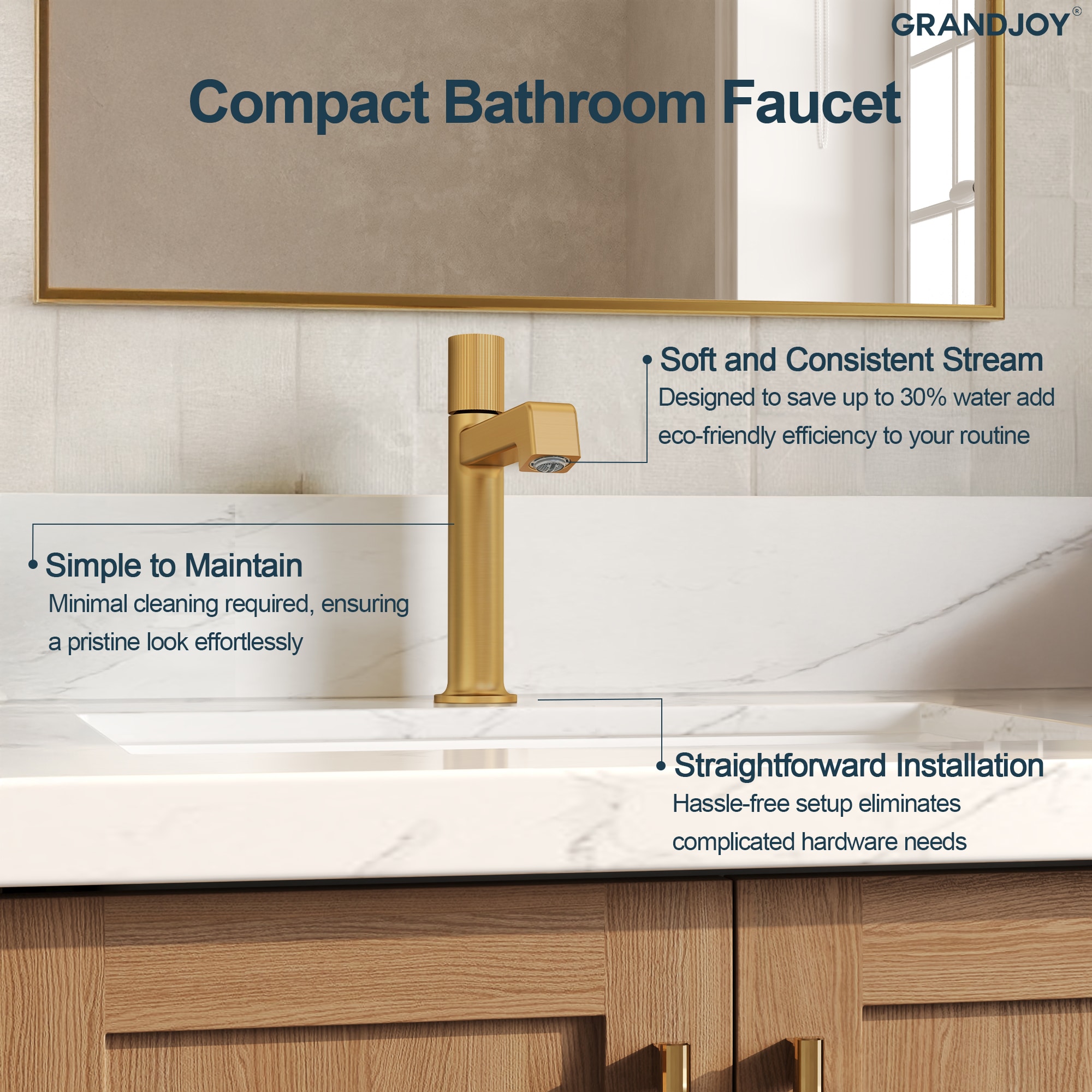 GRANDJOY SGF13GJ-07B-BG Lavatory-Faucets - View #6