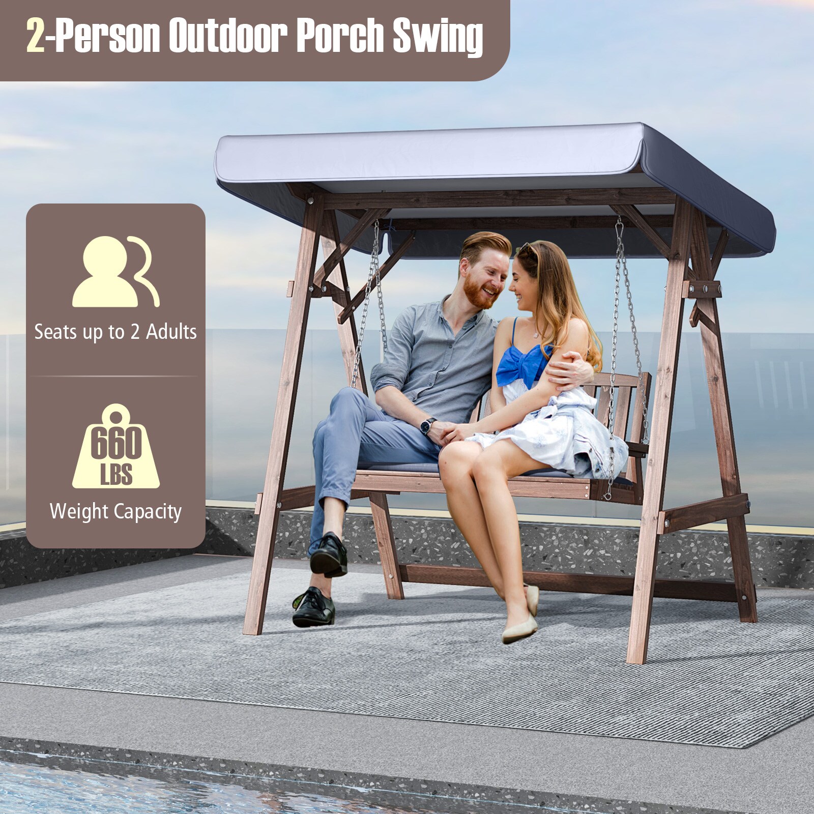 WELLFOR TDG10715+ Swing-Gliders - View #5