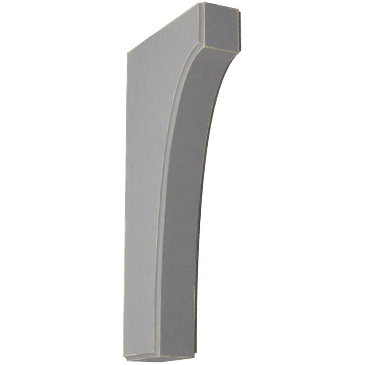 Ekena Millwork BKTWD02X06X12CVPG Clarksville 1-3/4-in x 6-in x 12-in Rubberwood Gray Wood Standard Bracket