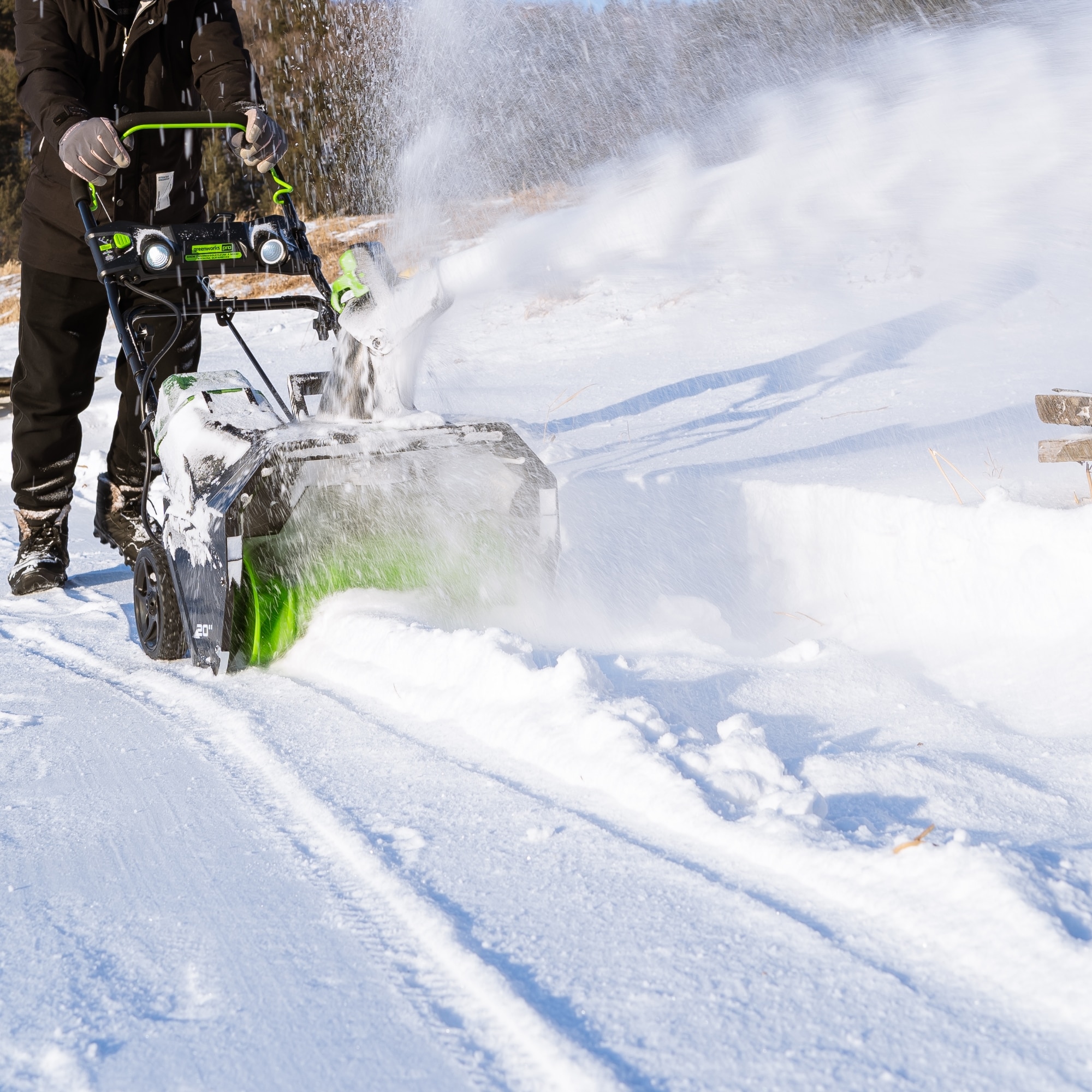 Greenworks Pro 80-volt 20-in Single-stage Push Cordless Electric Snow Blower  (Battery and Charger Not Included) in the Snow Blowers department at 