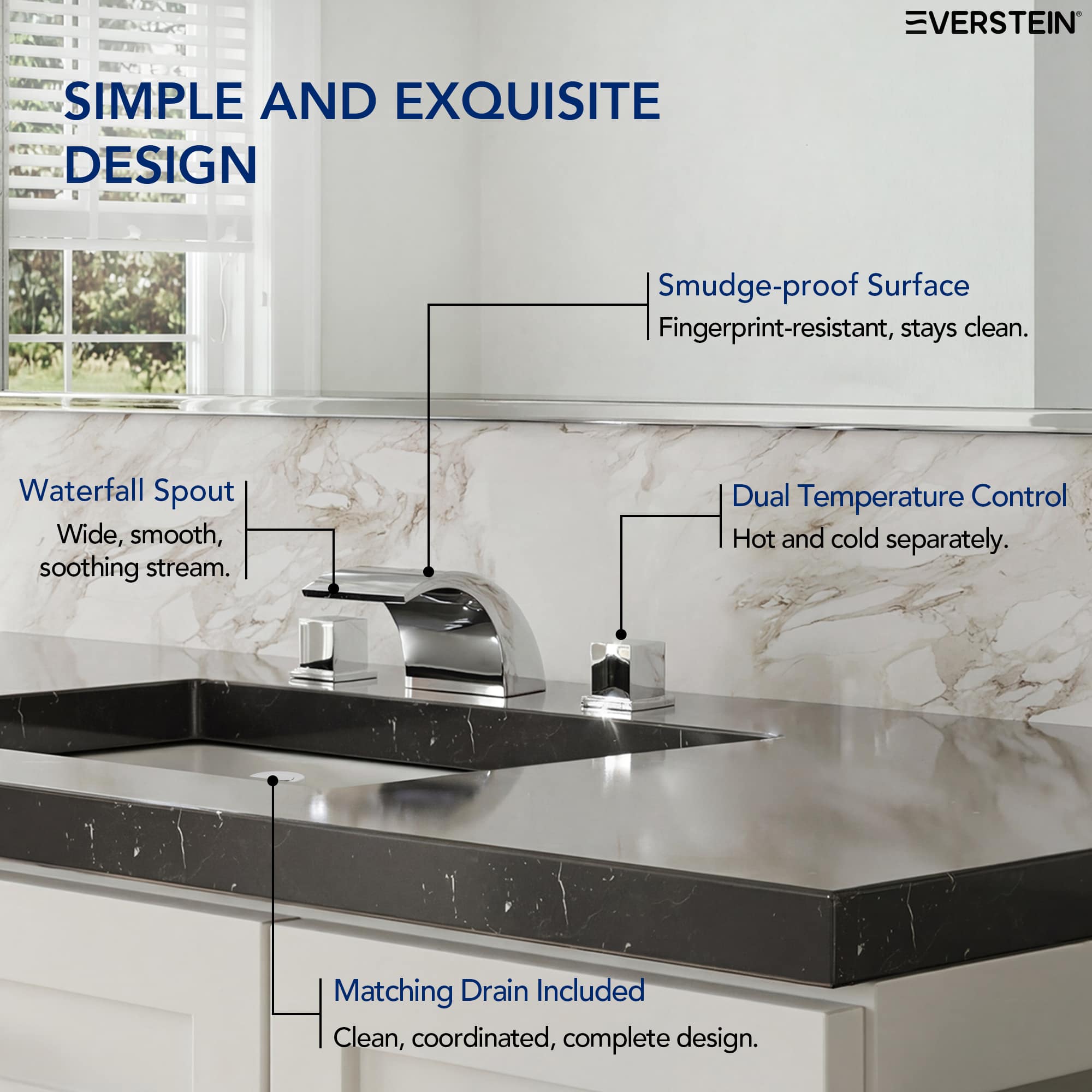 EVERSTEIN SFS-1148-CH Lavatory-Faucets - View #5