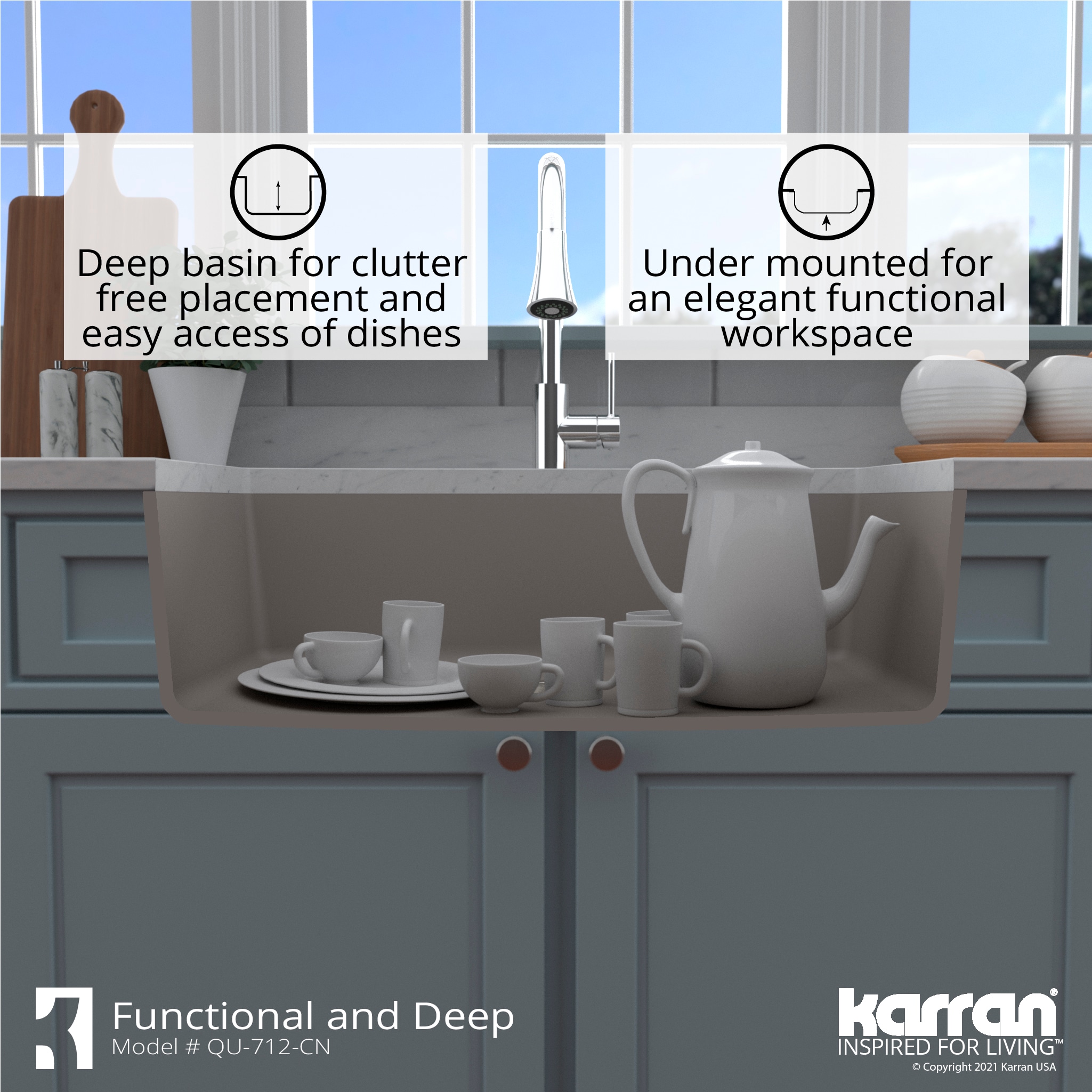 Karran QU-712-CN Kitchen-Sinks - View #9