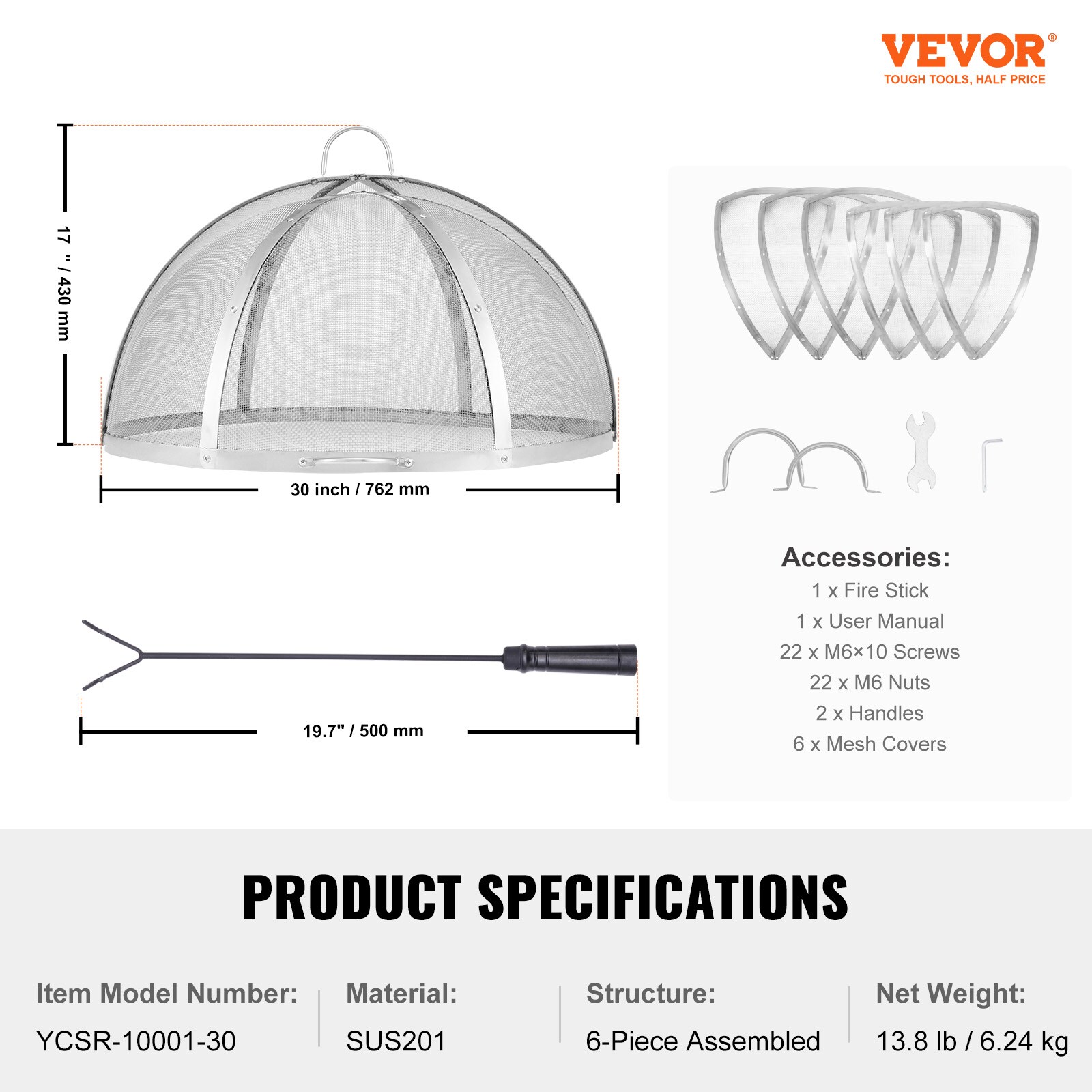 VEVOR HKWZ201BXGQXT4Q0KV0 Fire-Pit-Covers - View #8