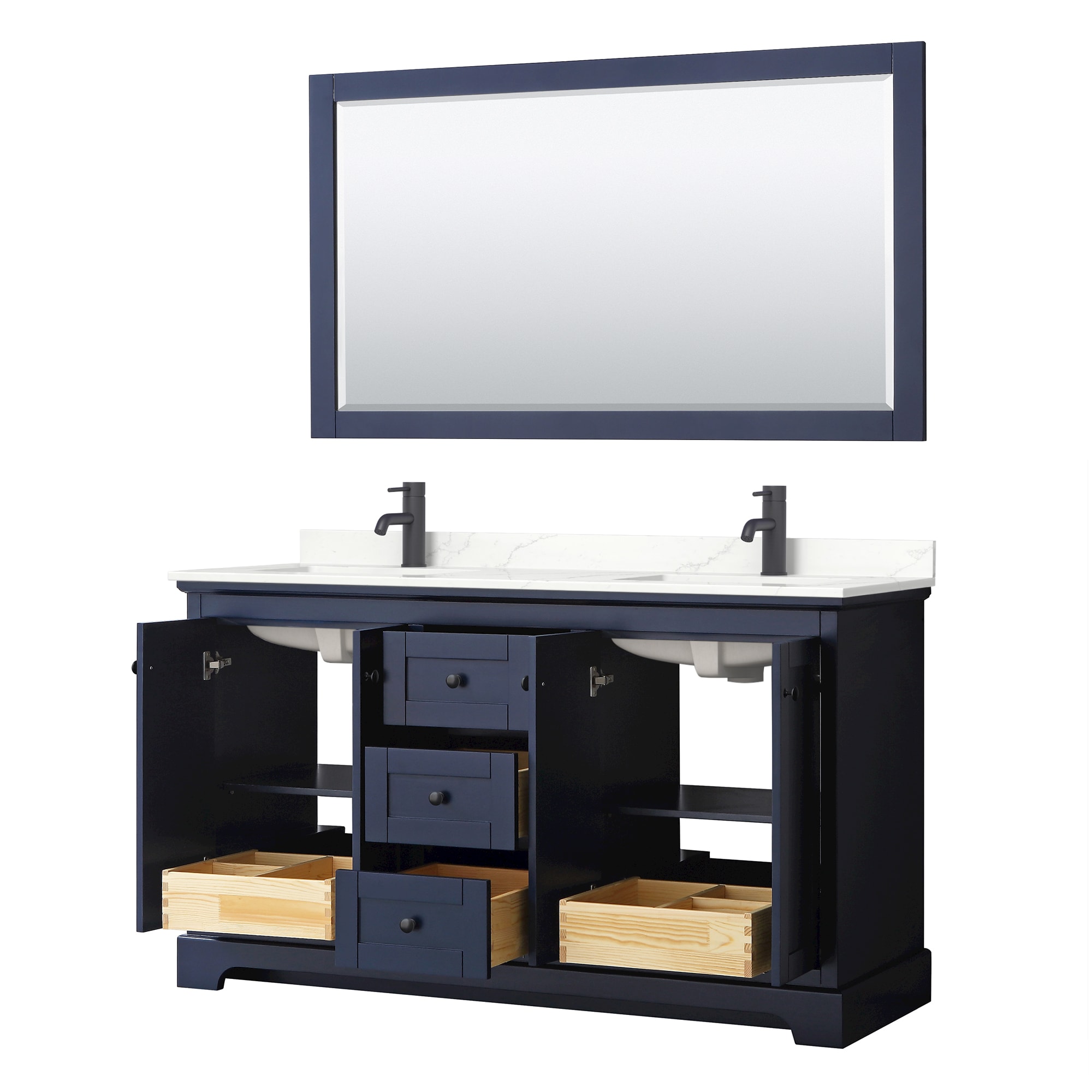 Wyndham Collection WCV232360DBBGTUNSM58 Bath-Vanity-Combo - View #3