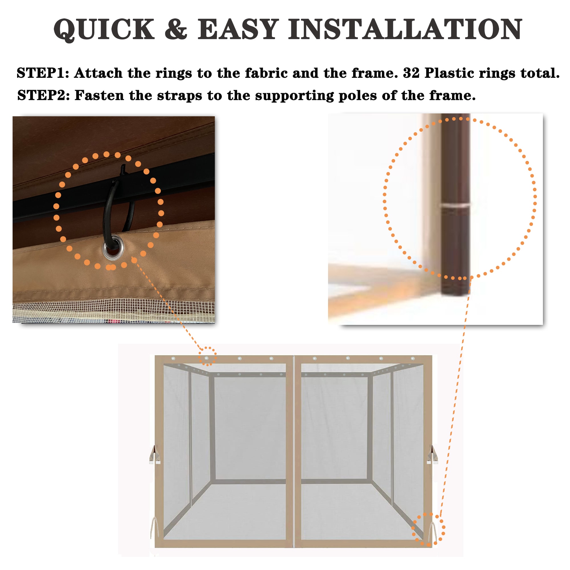 WELLFOR ZBEZY1010BE Patio-Furniture-Covers - View #4