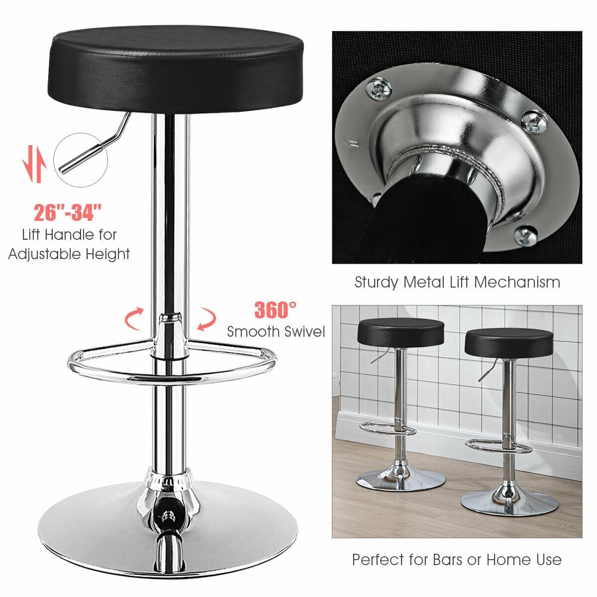 Sumyeg WF-HW66622BK-1-LA stools - View #7