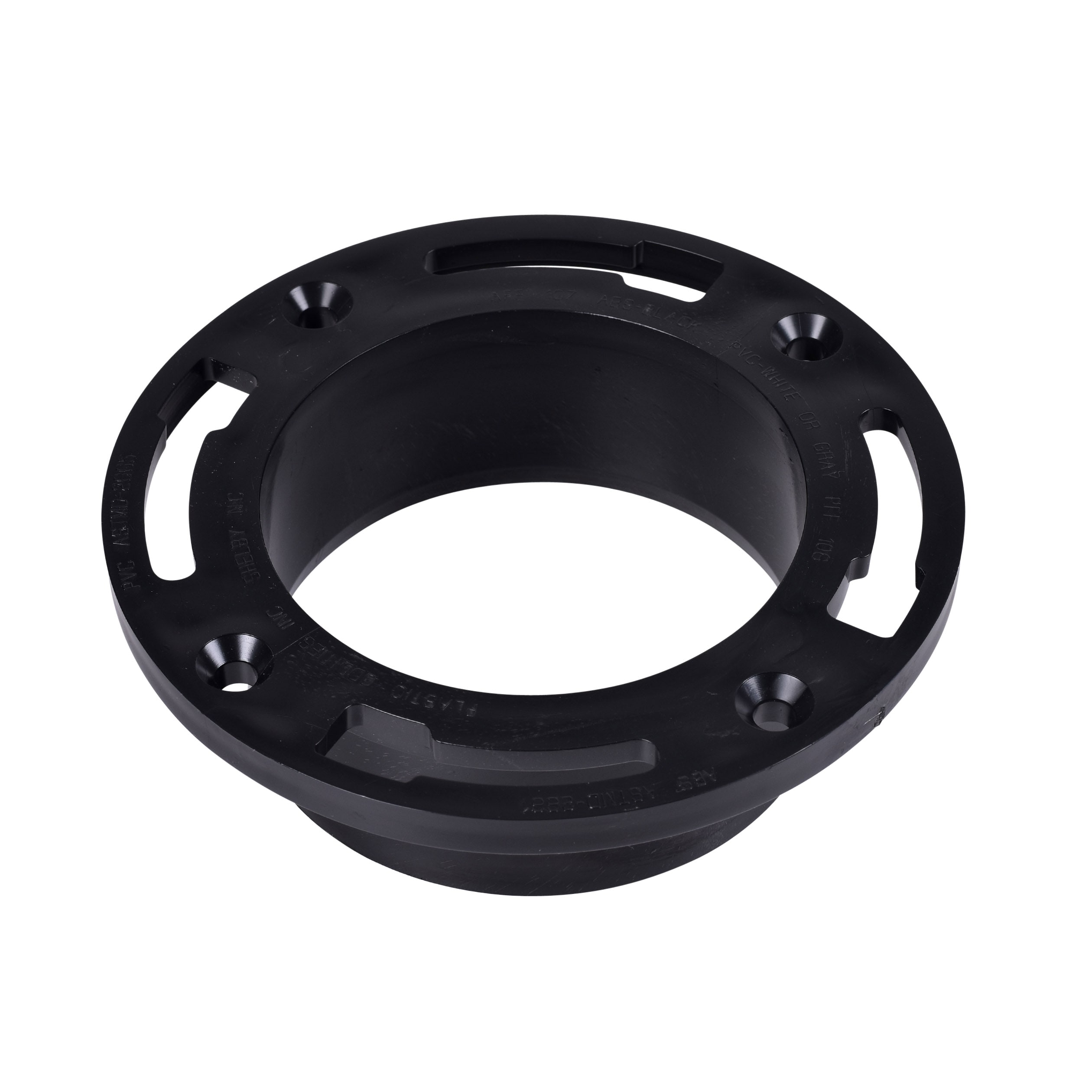 Oatey 435484 Fast Set 5.015-Inches Black ABS Toilet flange