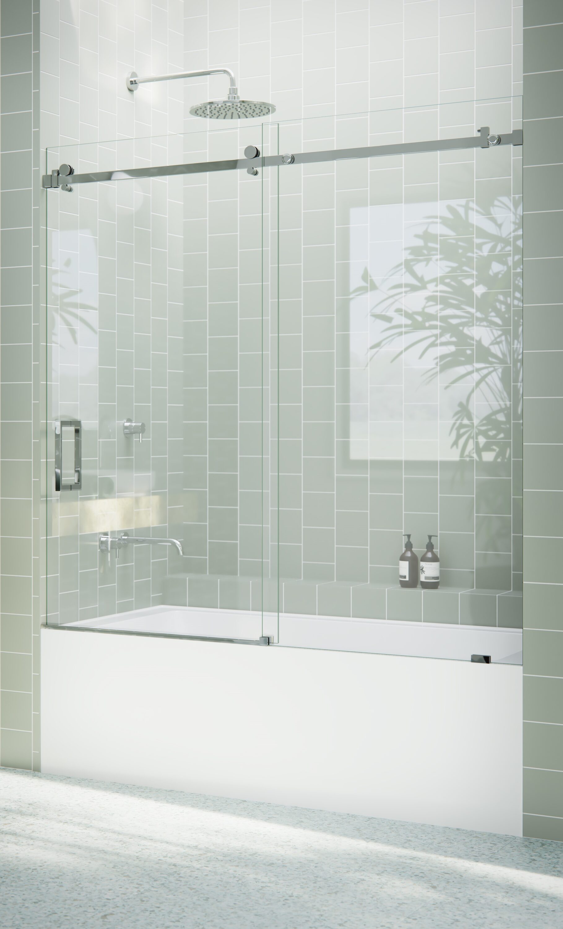 Glass Warehouse B-SQSLD-60-CH Bathtub-Doors - View #3