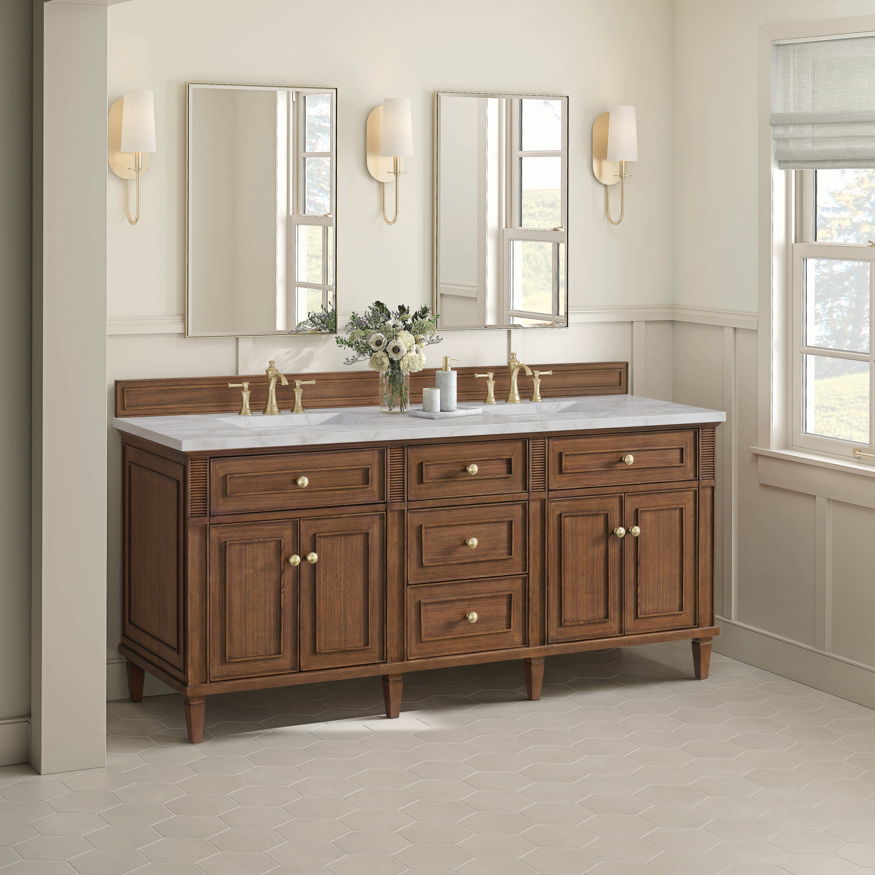 James Martin Vanities 424-V72-WLT-3VSL Bath-Vanity-Combo - View #3