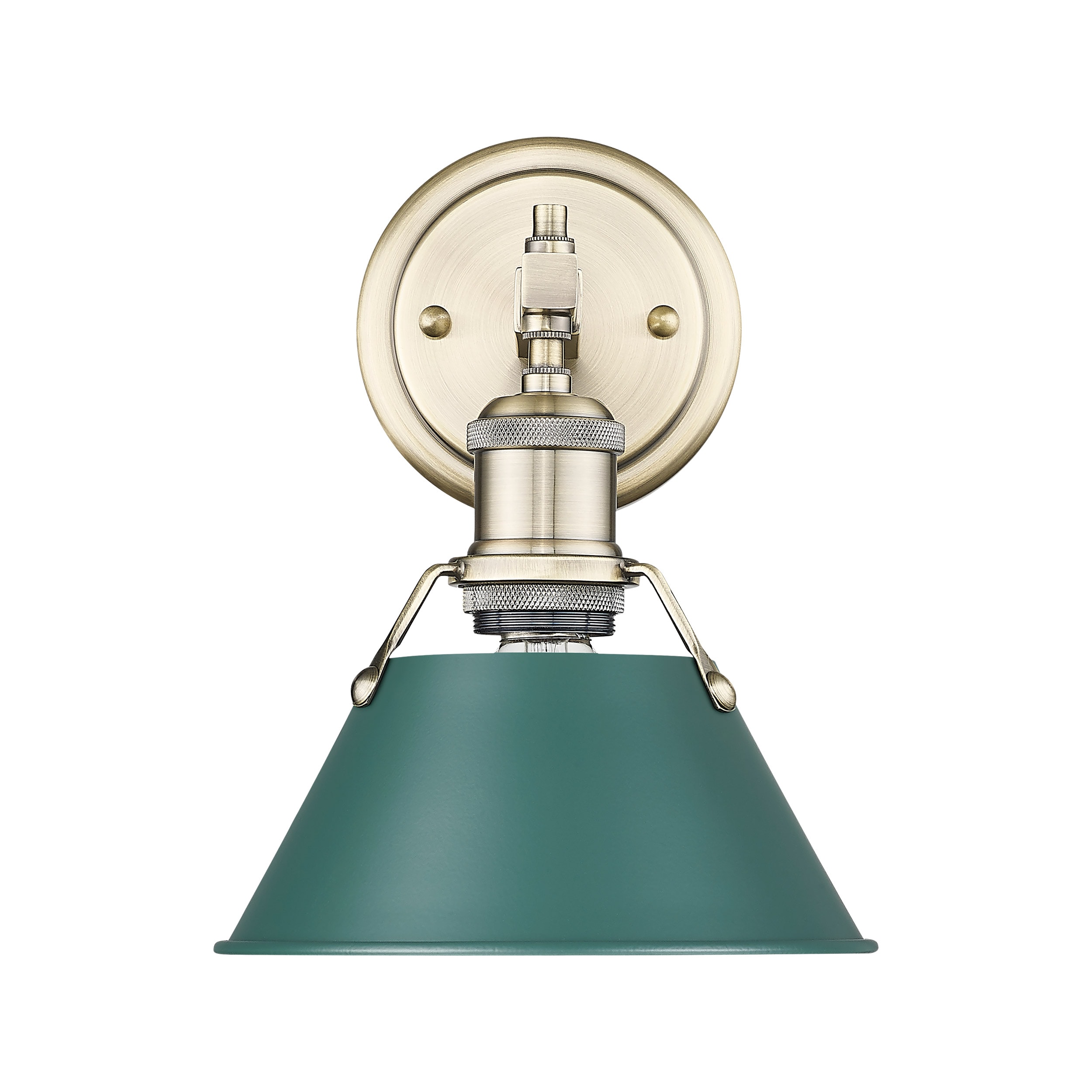 Golden Lighting 3306-BA1 AB-GN Orwell 8.5-in 1 -Light Gold Transitional Vanity light
