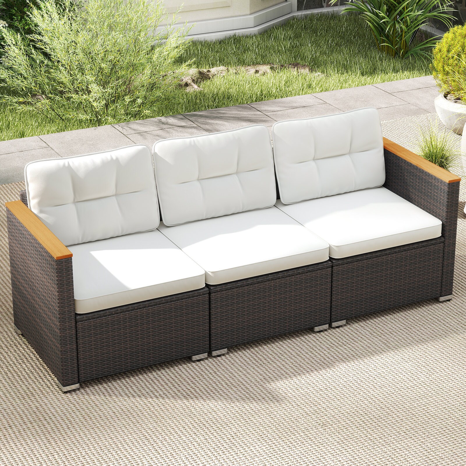 Slickblue D-CO-HW19047WH Patio-Sofas-Daybeds - View #2