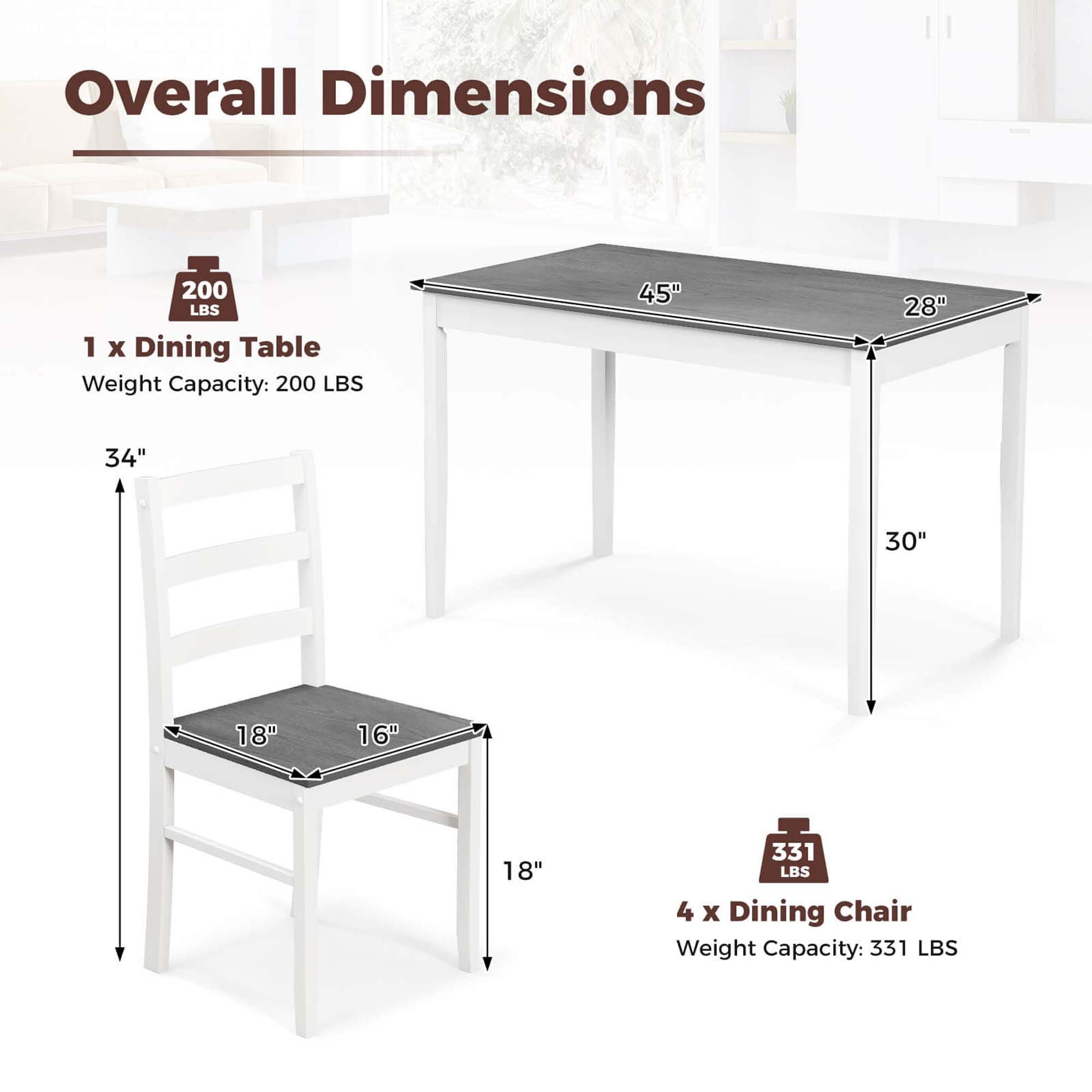 Costway HCST01880 Dining-Sets - View #3