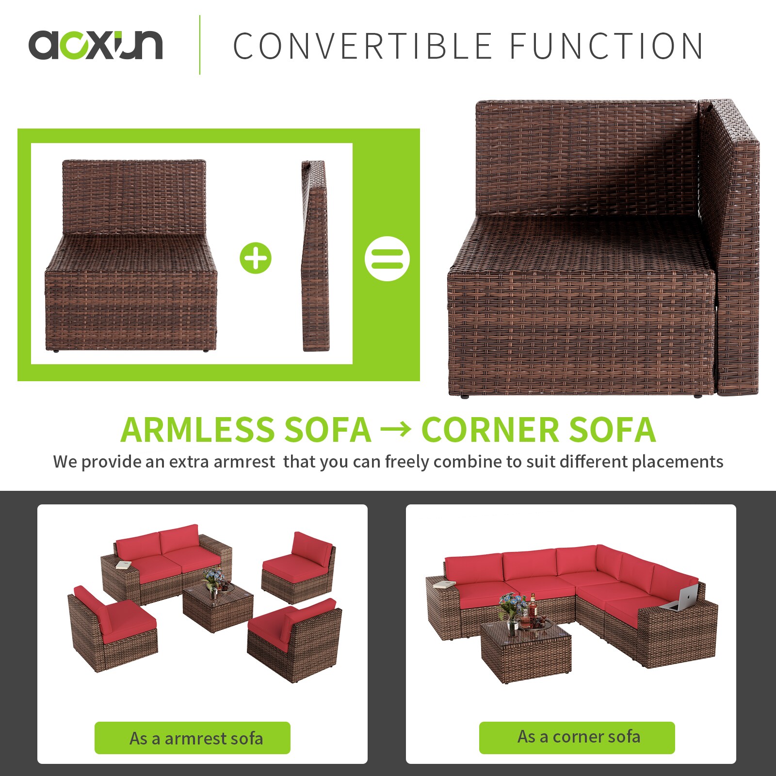 AOXUN LS-039RDAB Patio-Conversation-Sets - View #5