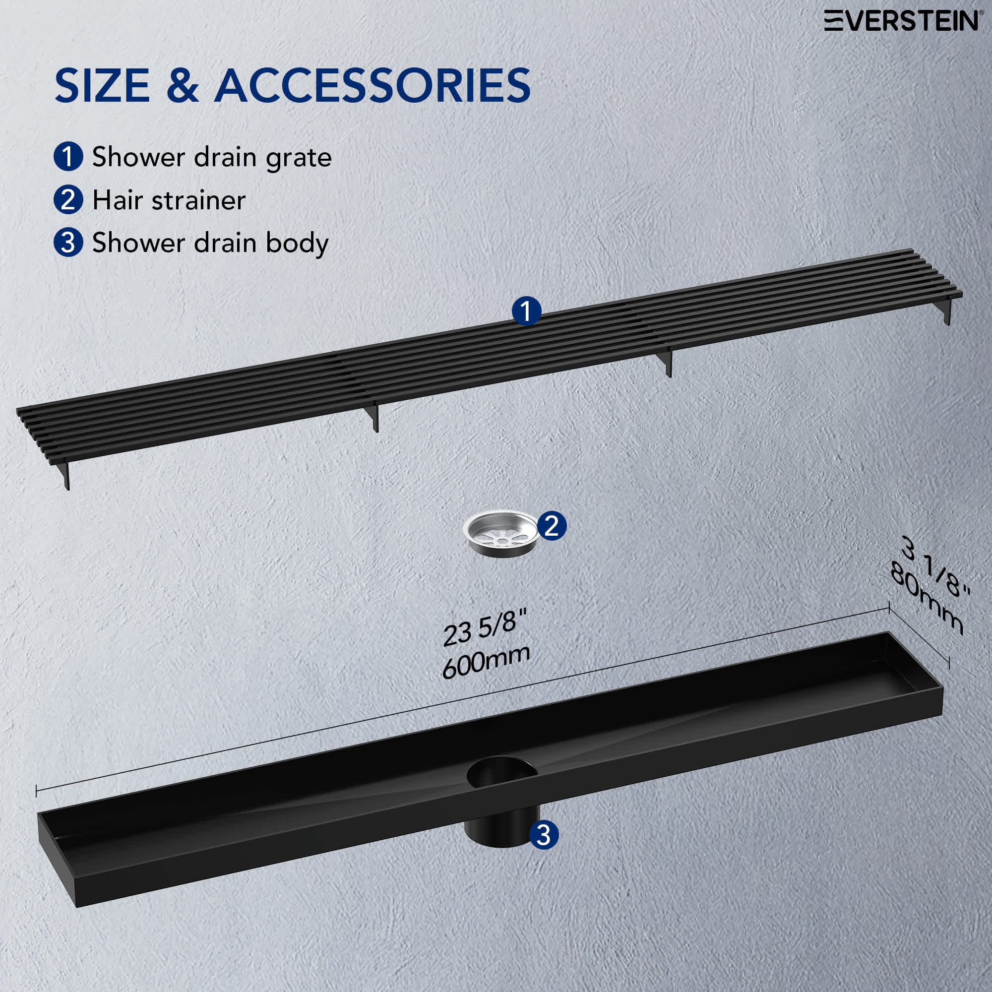 EVERSTEIN SFS-3070-BK Drains-Flanges - View #8