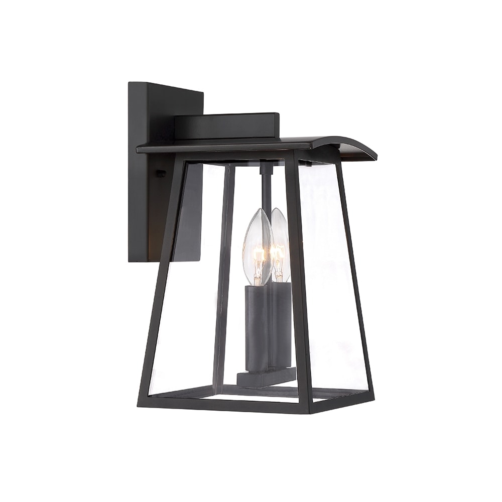 Designers Fountain 22632-BNB Calderwood 2 -Light 15.25-in H Distressed Bronze Hardwired Outdoor Wall Light